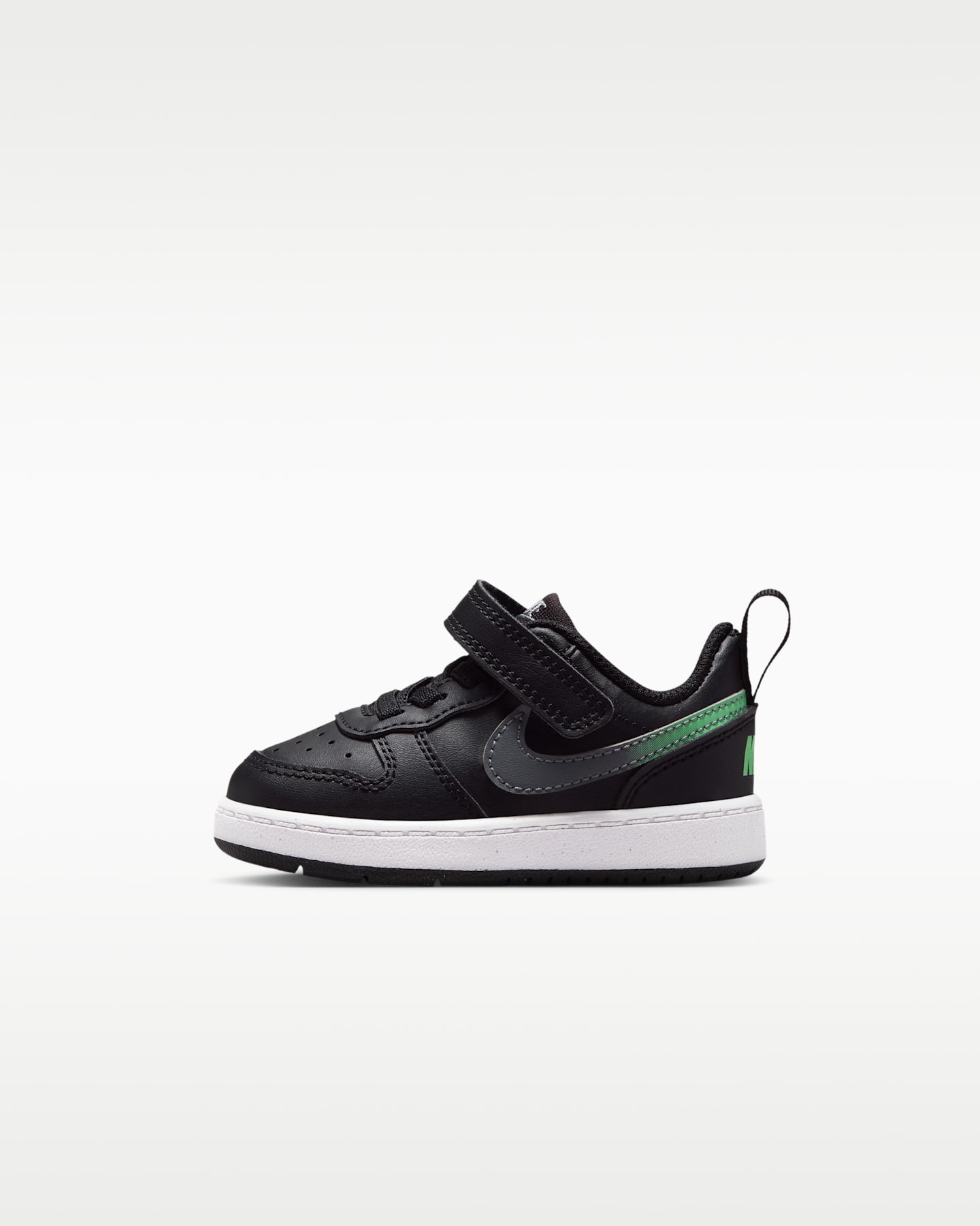 Детские кроссовки Nike Court Borough Low Baby/Toddler, цвет: Чёрный / Дымчатый серый — фото 8