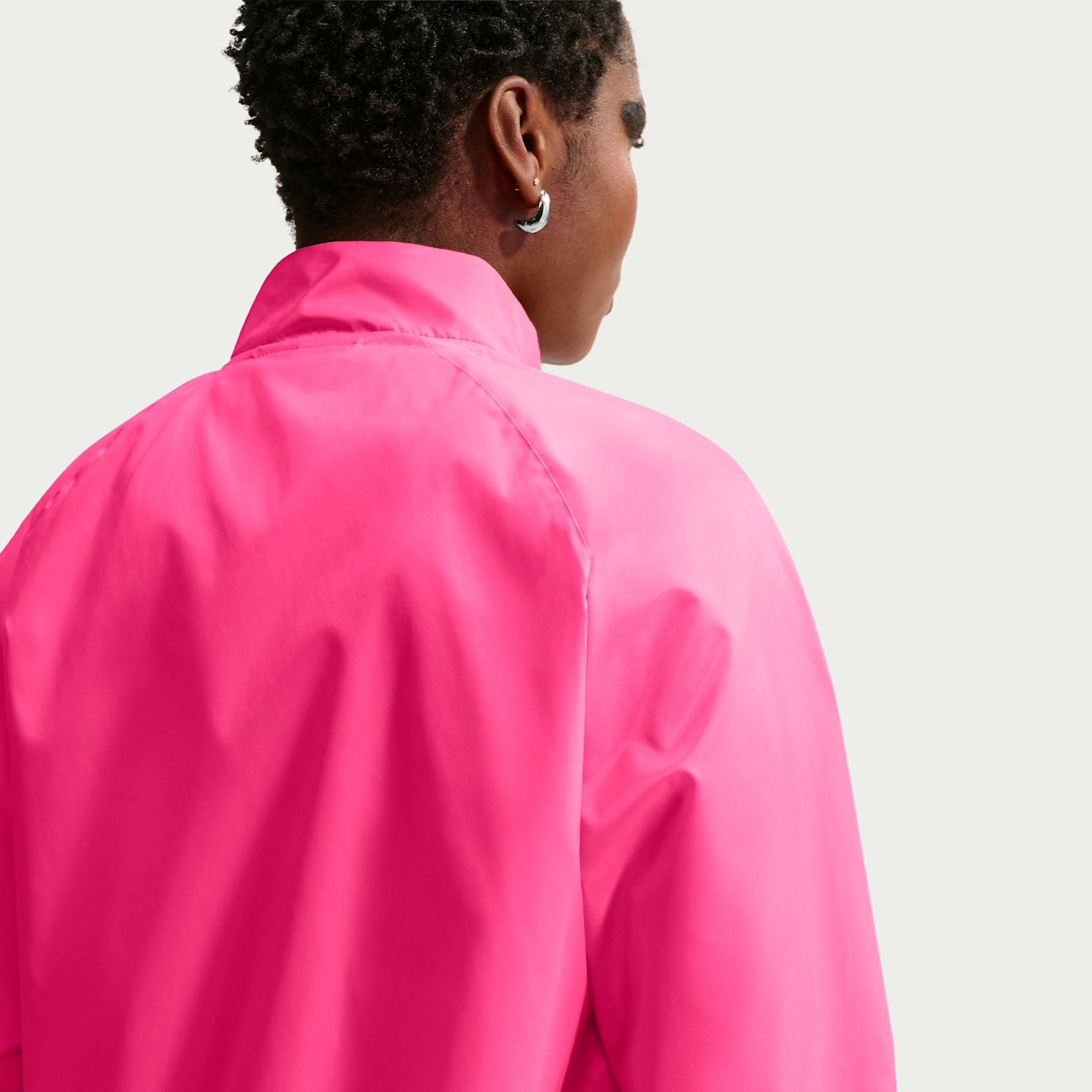 Женская футбольная куртка Nike Dri-FIT Nigeria Anthem, цвет: Розовый / Белый — фото 2