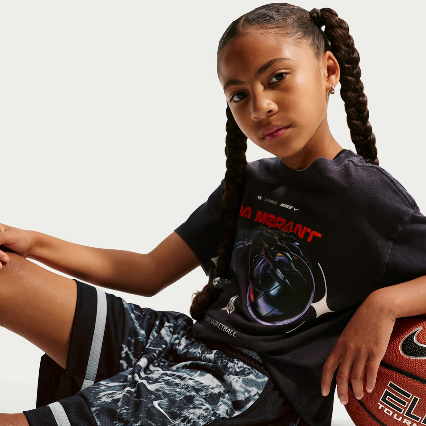 Детские баскетбольные шорты Nike Ja Dri-FIT, цвет: Чёрный / Серый — фото 5