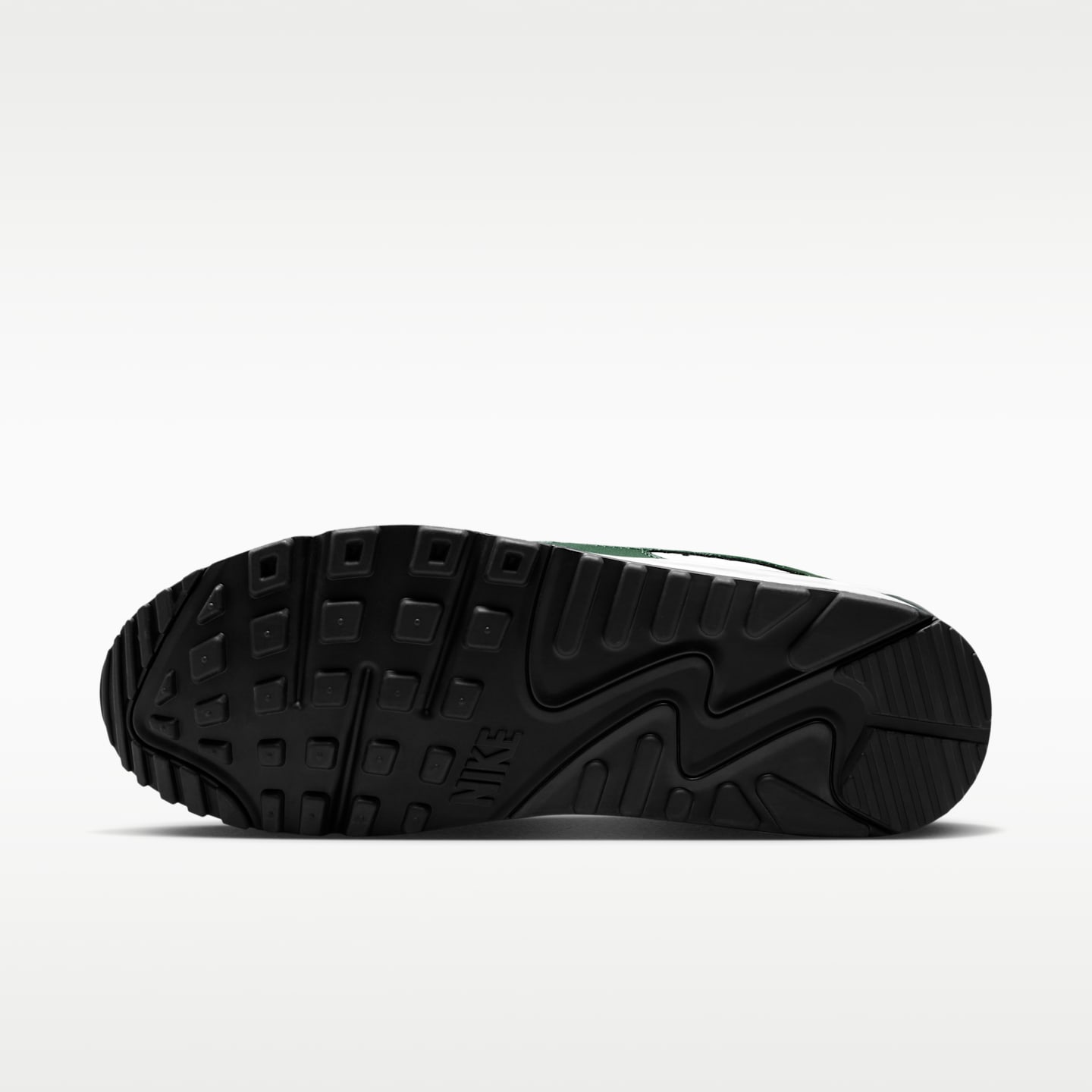 Мужские кроссовки Nike Air Max 90, цвет: Чёрный еловый / Зелёный — фото 2