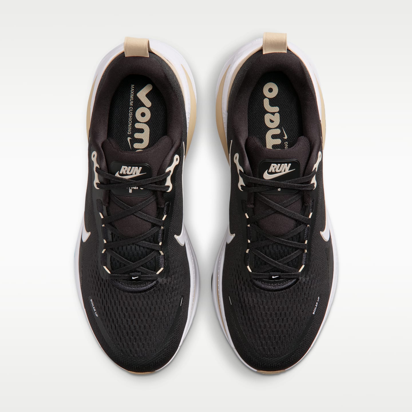 Мужские кроссовки Nike College Vomero 18 (Purdue) Road Running, цвет: Чёрный / Золотой — фото 4