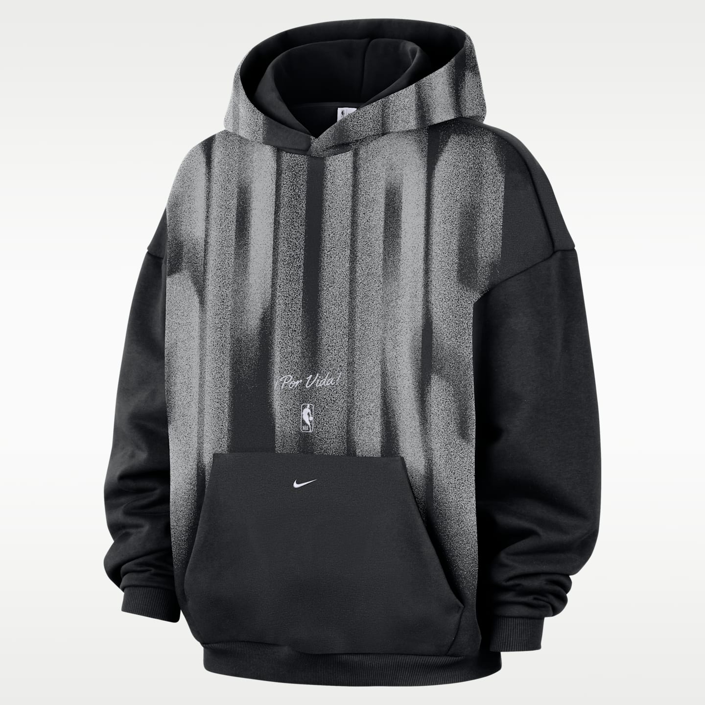 Мужское худи Nike San Antonio Spurs Standard Issue Fleece Basketball, цвет: Чёрный / Белый
