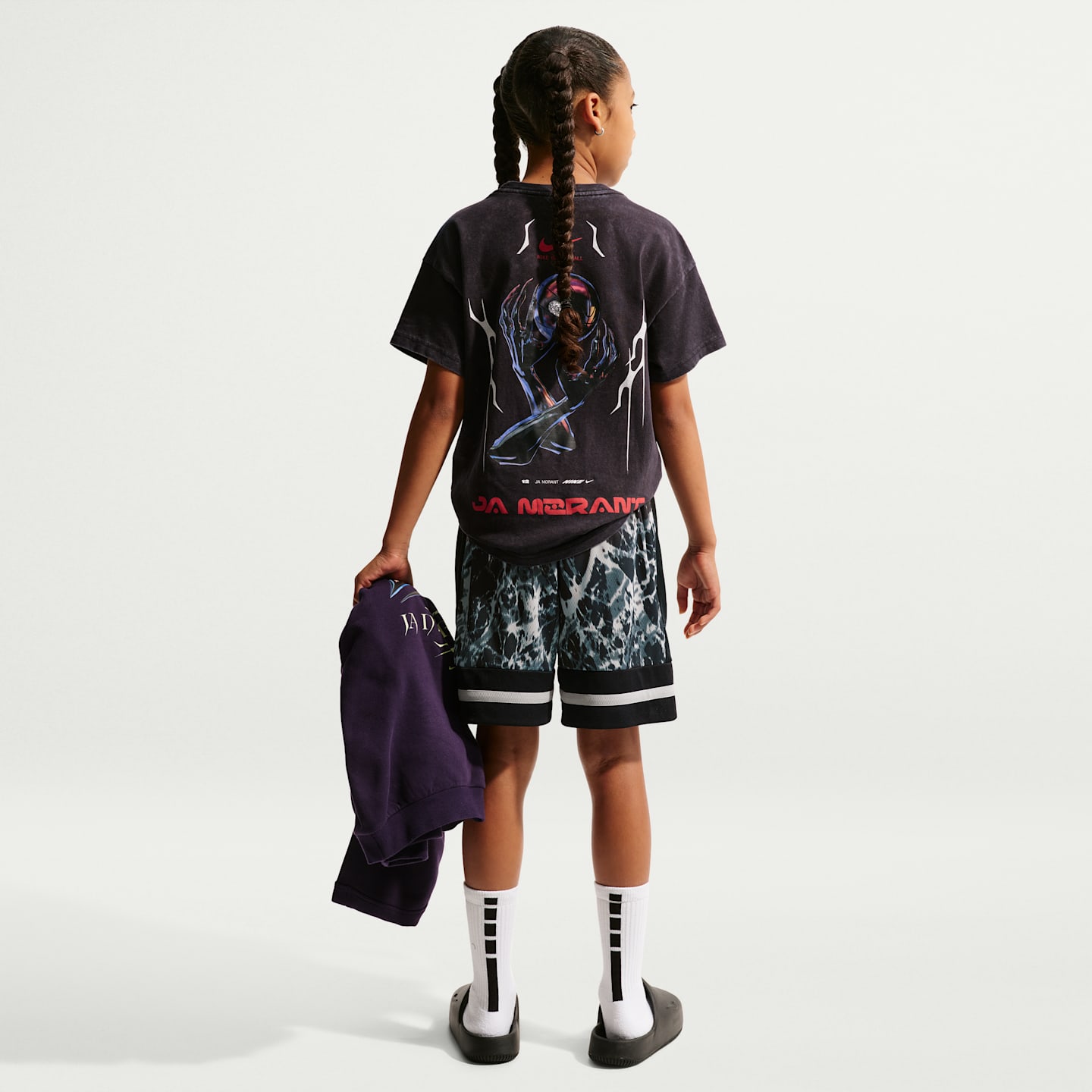 Детские баскетбольные шорты Nike Ja Dri-FIT, цвет: Чёрный / Серый — фото 7