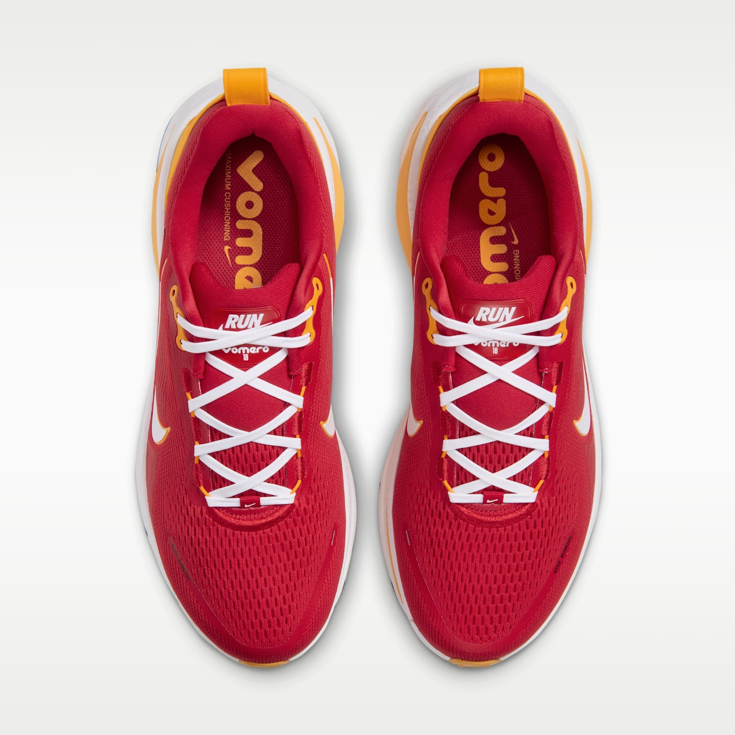 Мужские кроссовки Nike Vomero 18 (Kansas City Chiefs) NFL Road Running, цвет: Красный / Золотой — фото 4