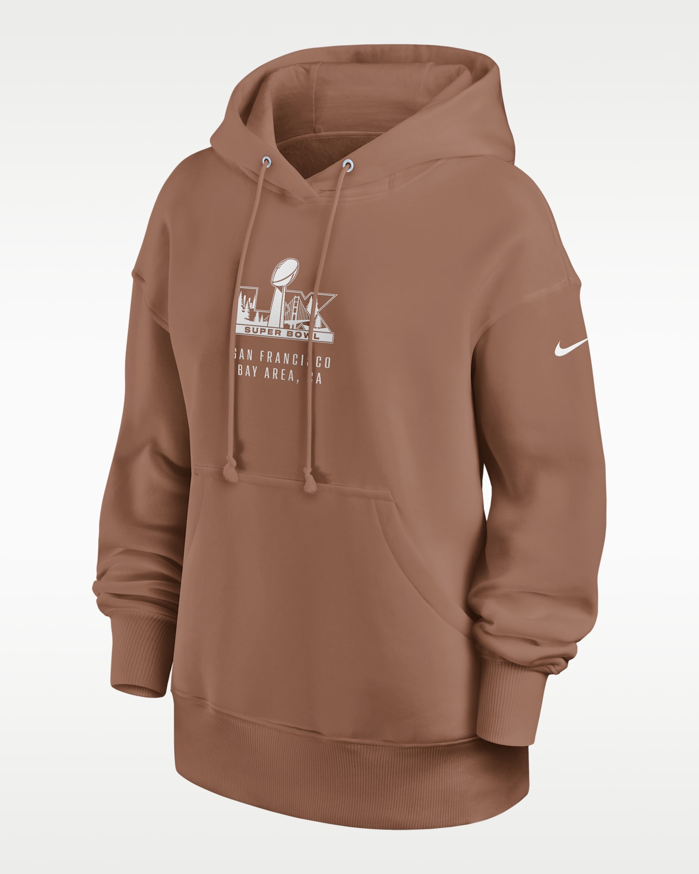 Женская худи Nike Super Bowl LX Phoenix NFL, цвет: Коричневый — фото 3