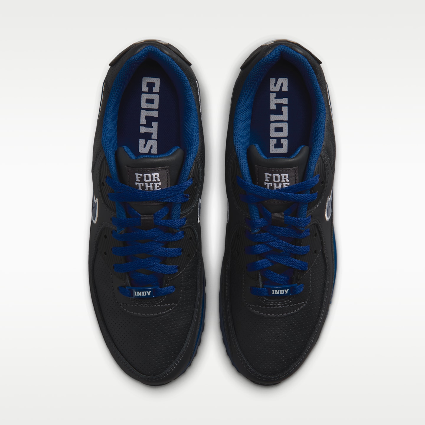 Мужские кроссовки Nike Air Max 90 (Indianapolis Colts) NFL, цвет: Антрацитовый / Синий — фото 4