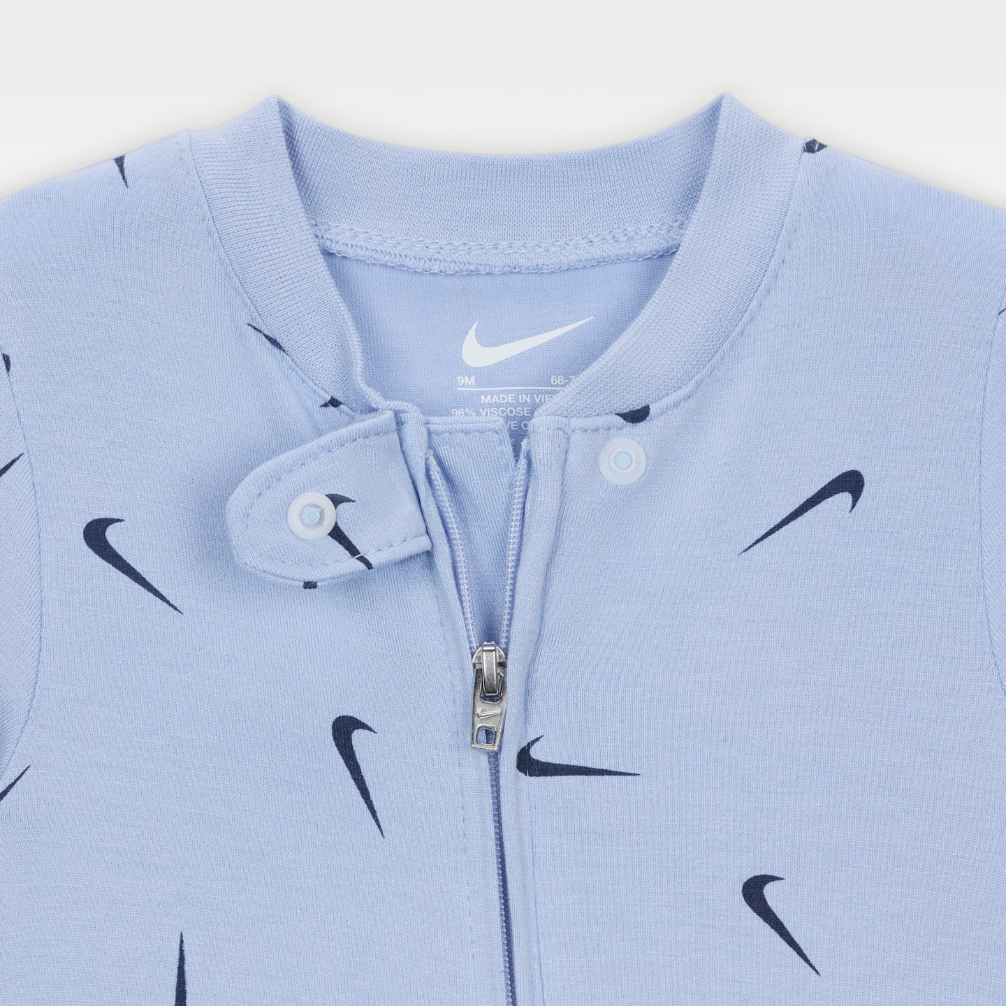 Комбинезон Nike Printed Viscose Footed Coverall для малышей, цвет: Кобальтовый — фото 3
