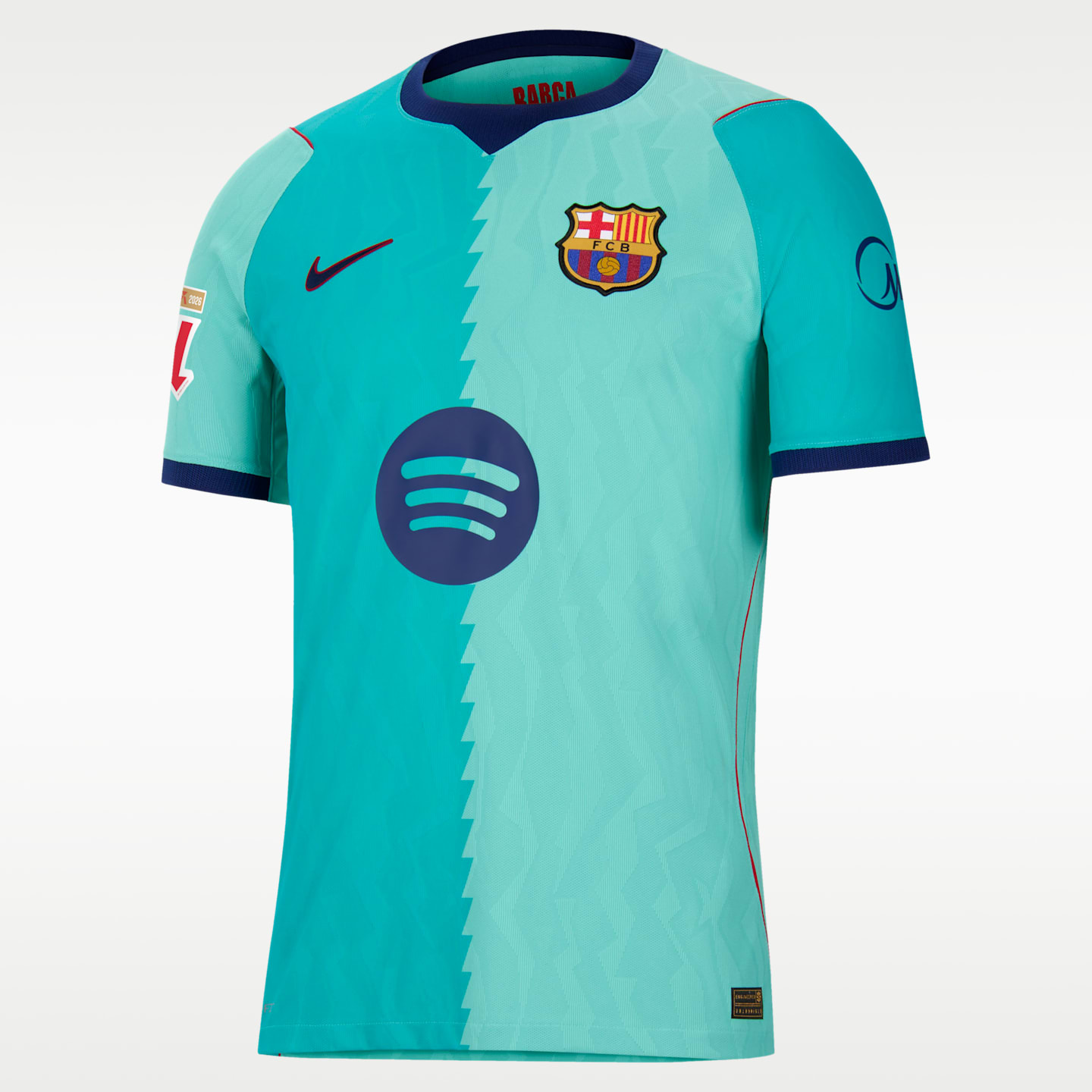 Мужской топ Nike Lamine Yamal Barcelona 2026/27 Match Third Aero-FIT Soccer Jersey, цвет: Зелёный — фото 2