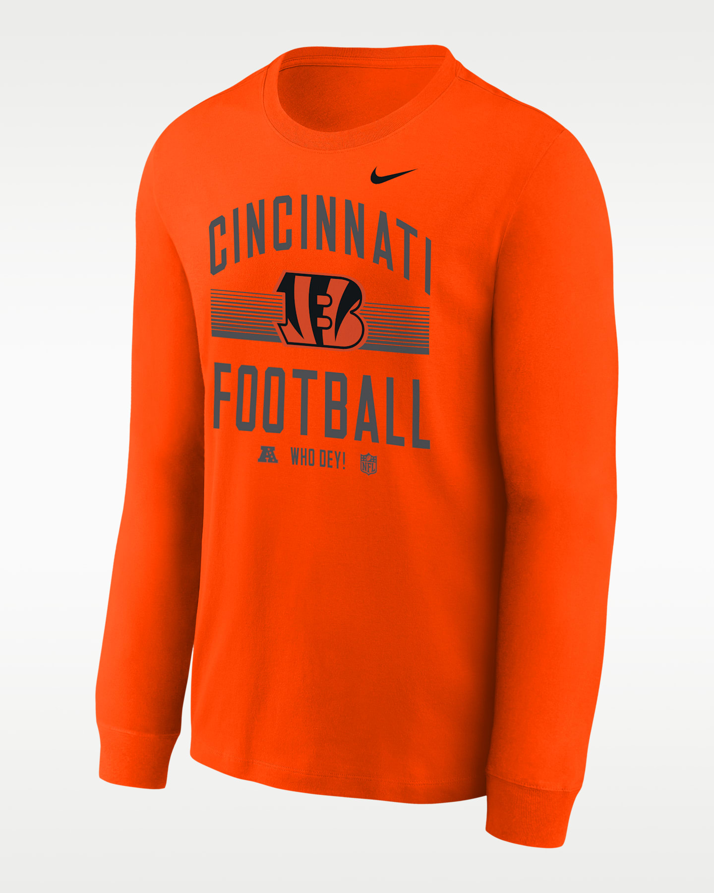 Детская футболка с длинным рукавом Nike Cincinnati Bengals Hometown NFL, цвет: Оранжевый — фото 3