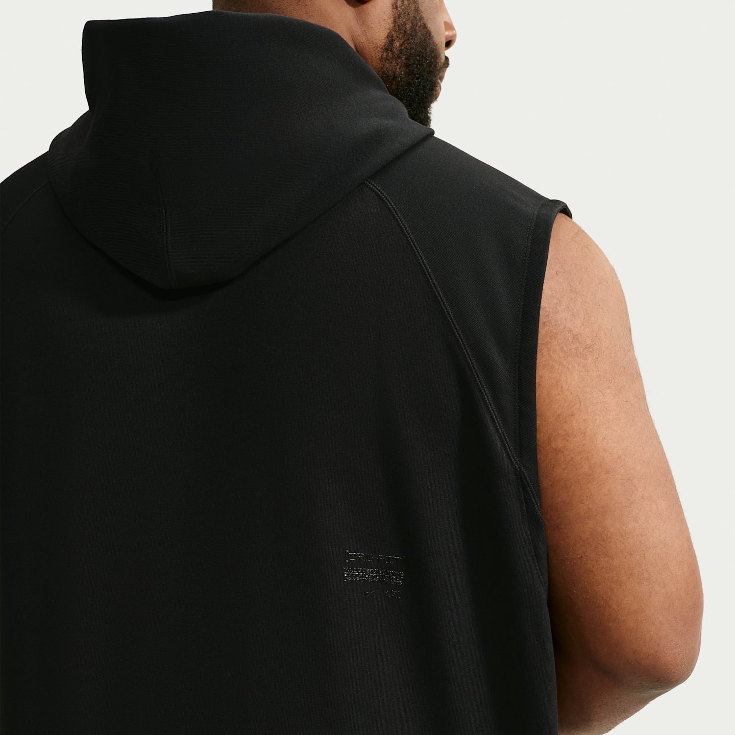 Мужское худи Nike N.A.C. Dri-FIT Fleece Sleeveless Training, цвет: Чёрный — фото 7