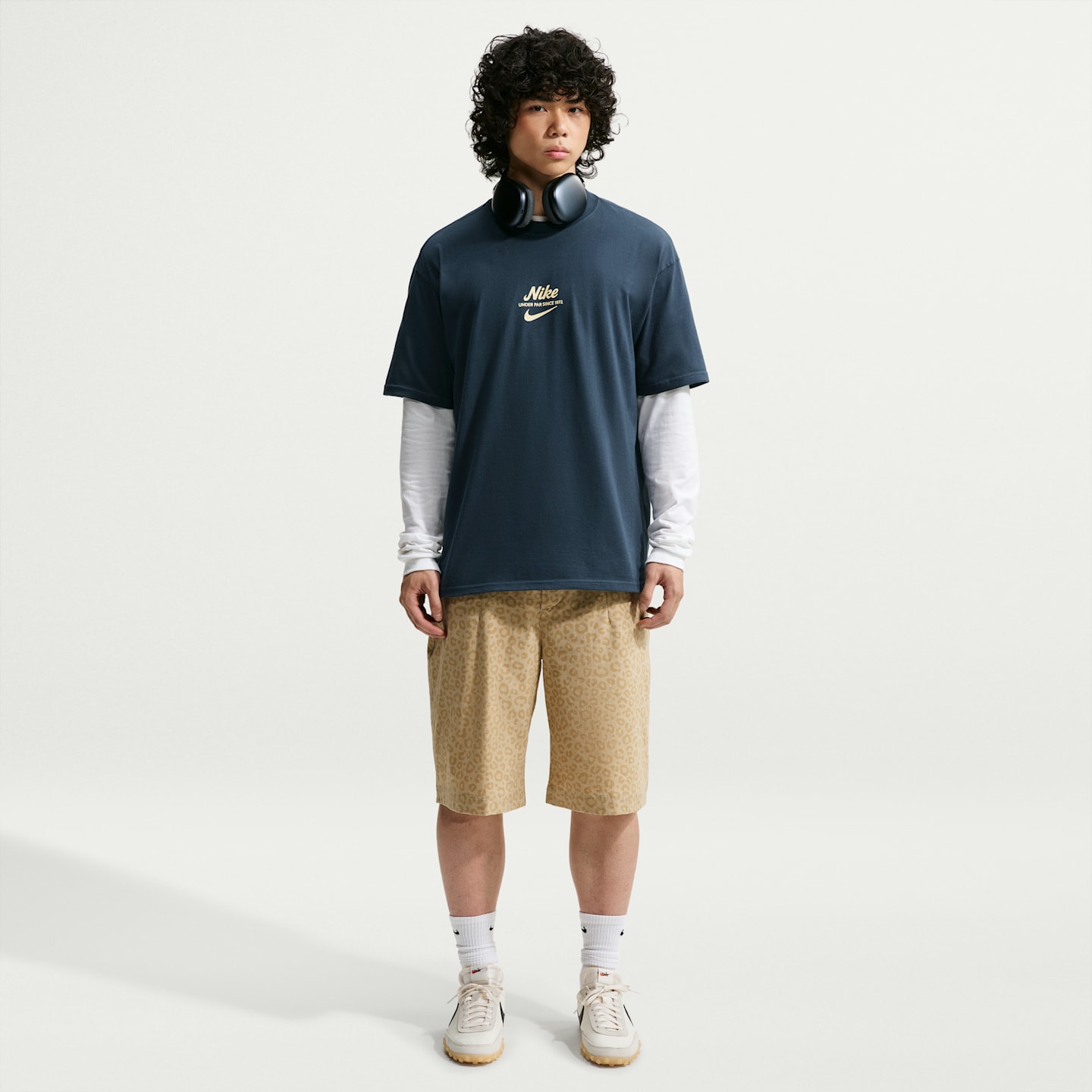 Мужская футболка Nike Sportswear, цвет: Тёмно-синий — фото 4