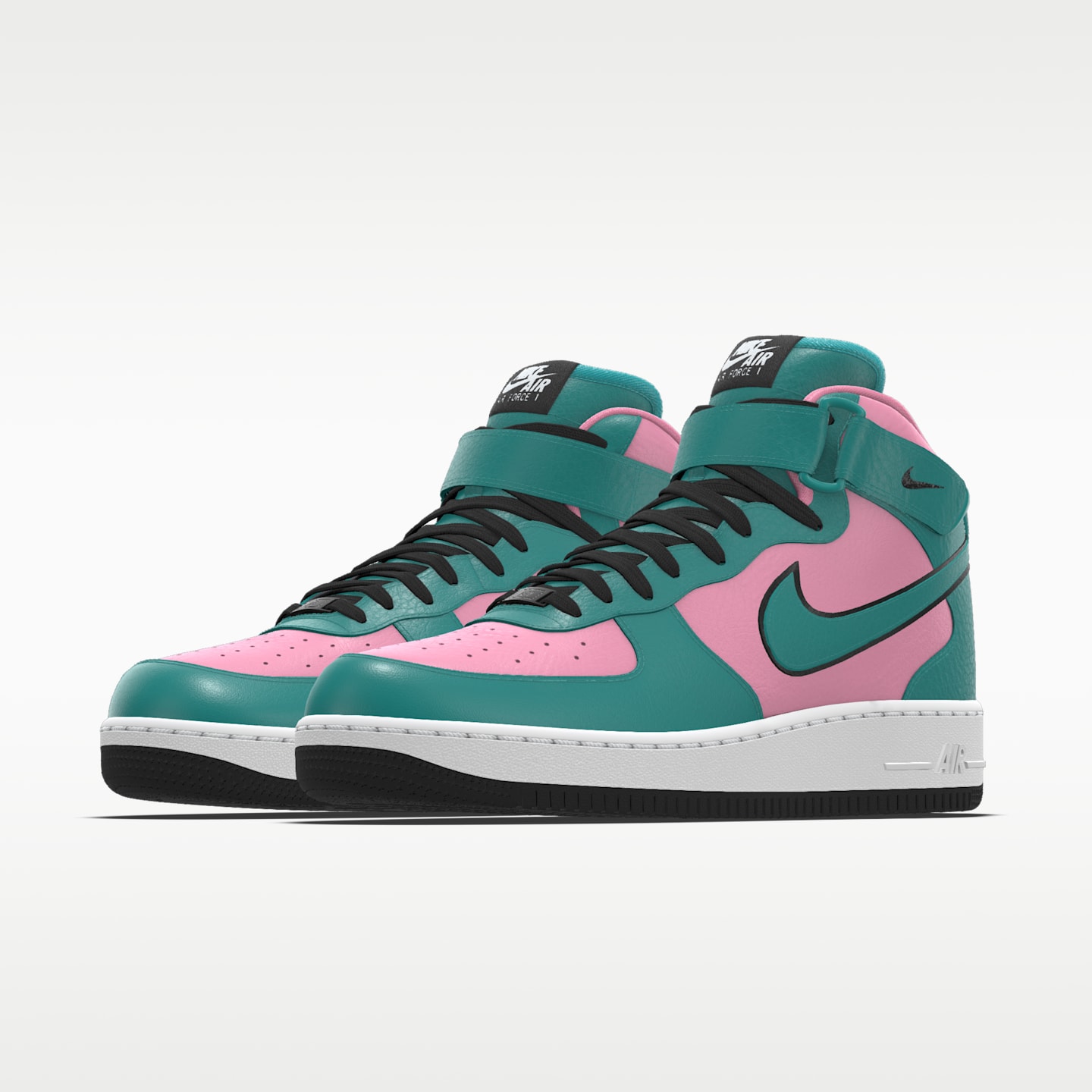 Мужские кроссовки Nike Air Force 1 Mid By You Custom, цвет: Разноцветный — фото 2