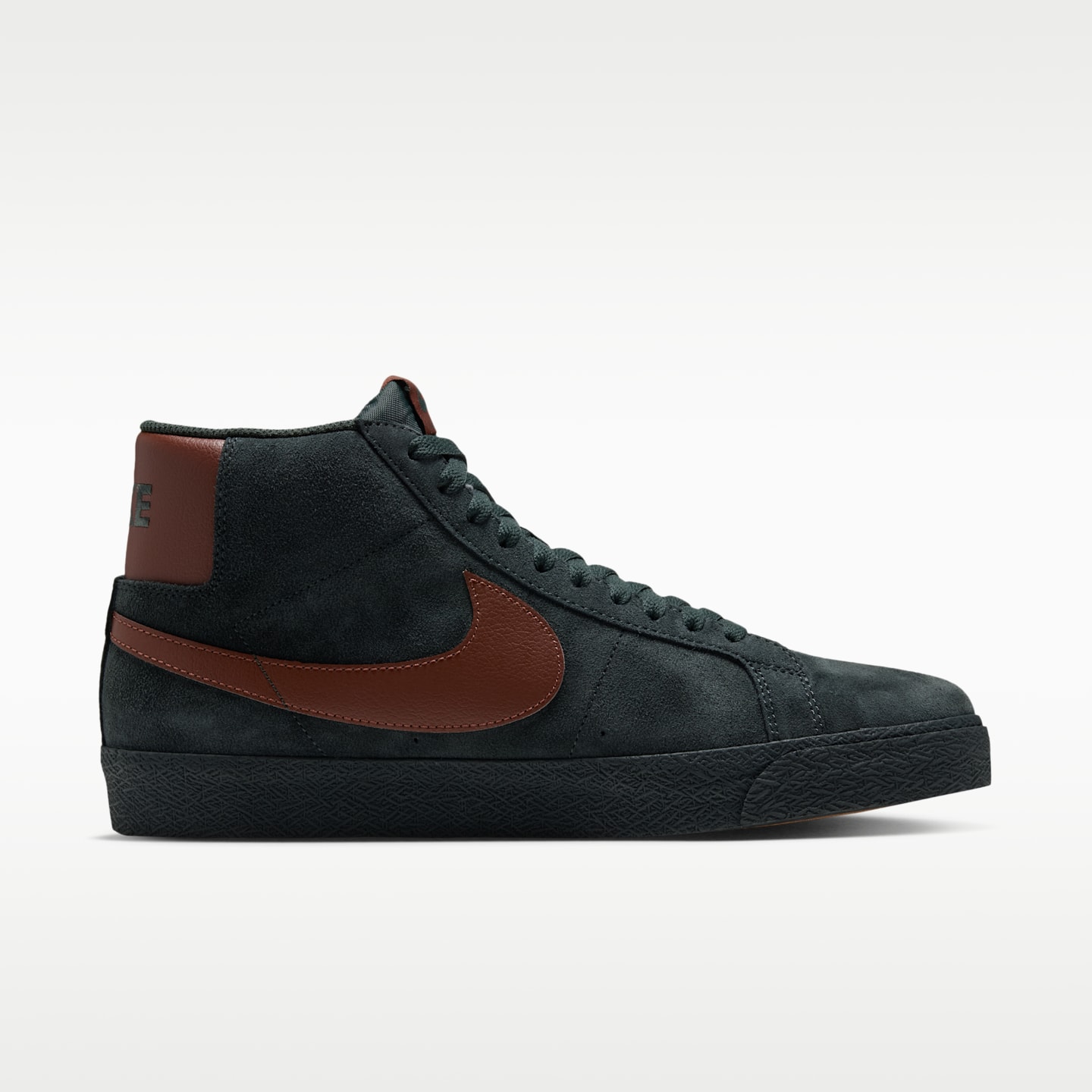 Пиджак Nike SB Zoom Blazer Mid Skate Shoes, цвет: Чёрный еловый / Карамельный коричневый — фото 3