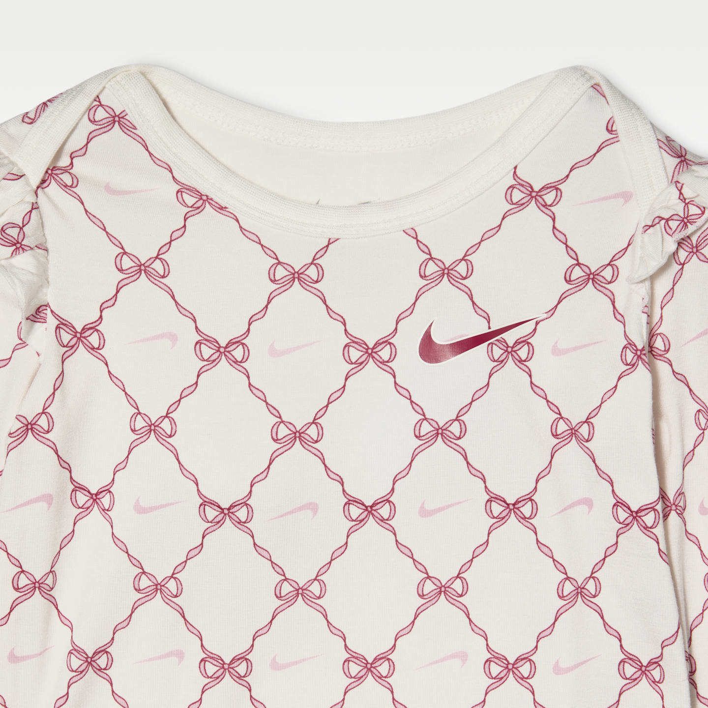 Детские комплекты Nike Ready, Set, Grow! Baby (6-12M) 3-Piece Set, цвет: Молочный / Свекольный — фото 3