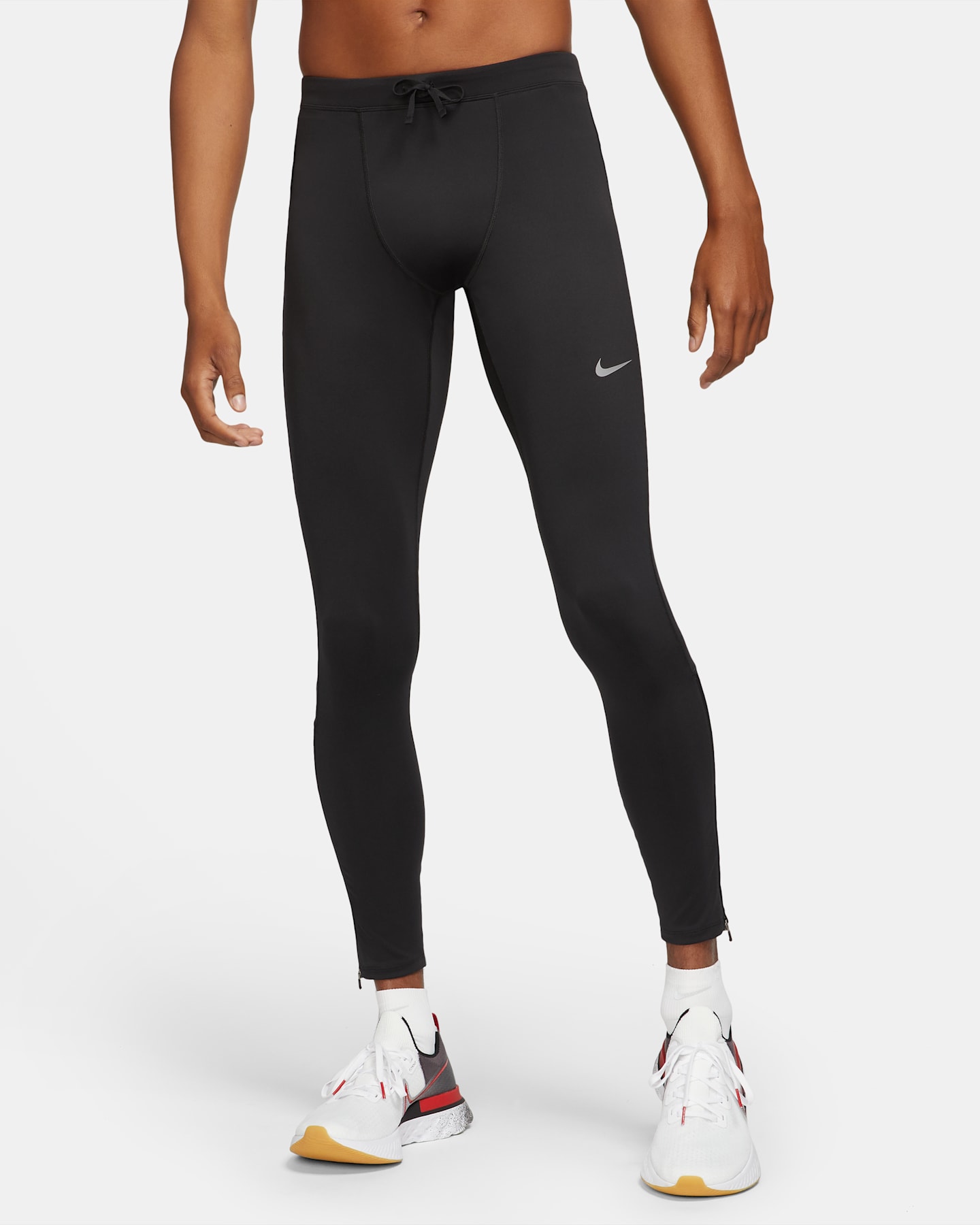Мужские леггинсы Nike Challenger Dri-FIT Running Tights, цвет: Чёрный — фото 13