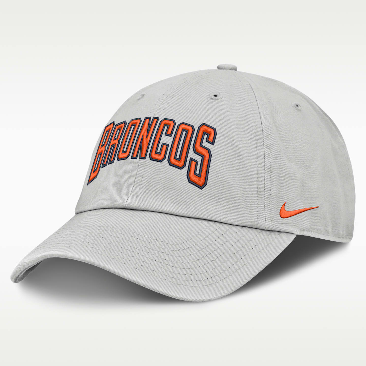 Мужская бейсболка Nike Denver Broncos Primetime Club Arched NFL, цвет: Серый — фото 1