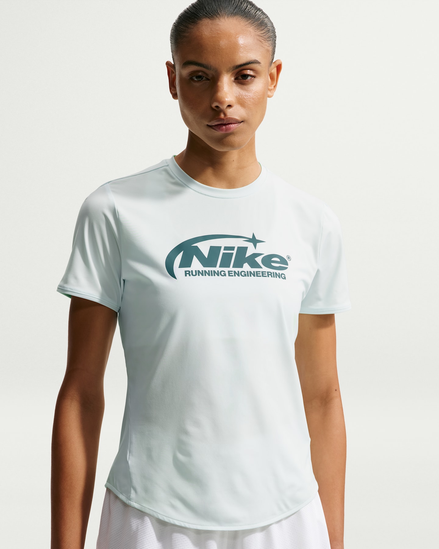 Женский топ Nike Swift Dri-FIT Running Top, цвет: Зелёный — фото 6
