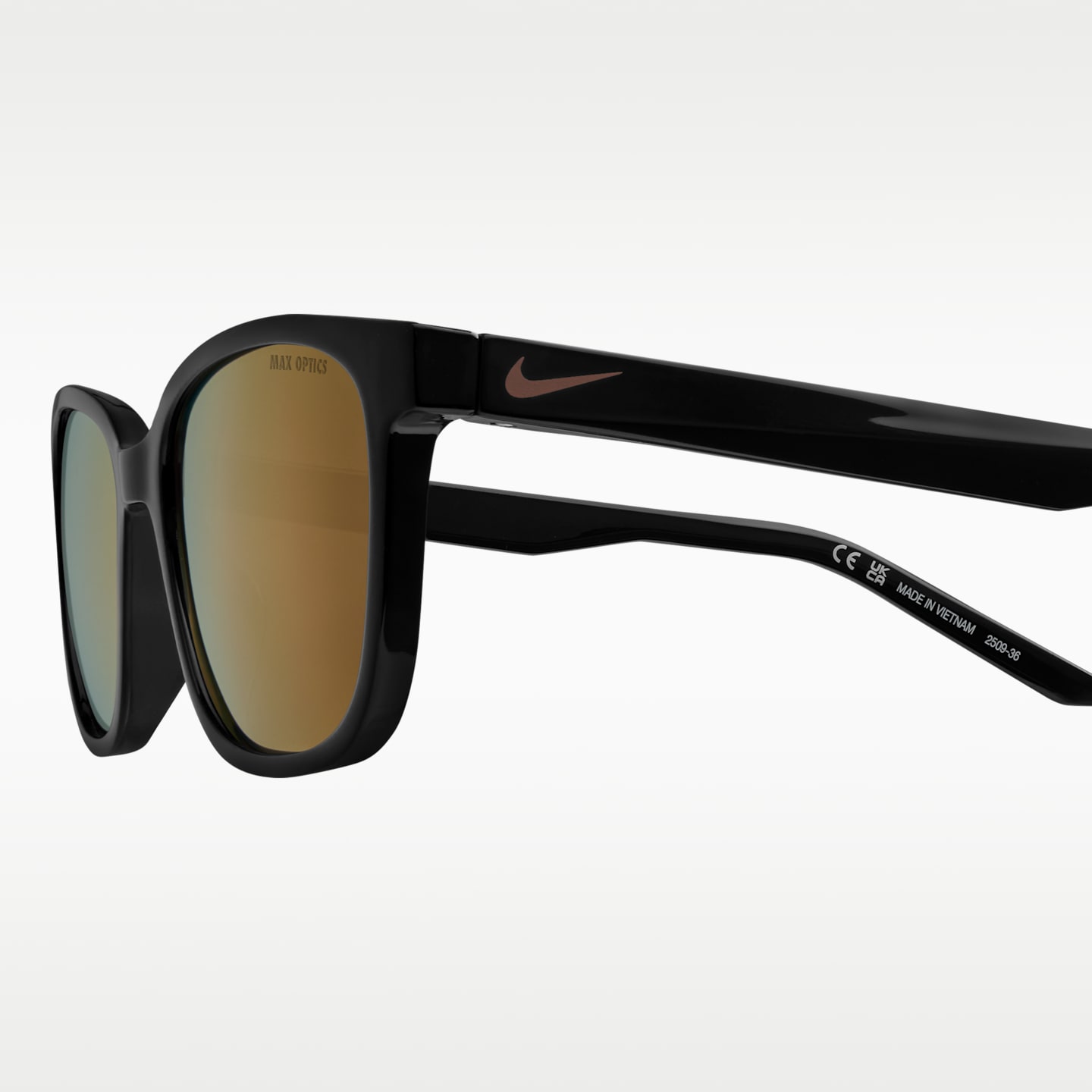 Поляризационные солнцезащитные очки Nike Flash, цвет: Антрацитовый / Розовый золотой — фото 6