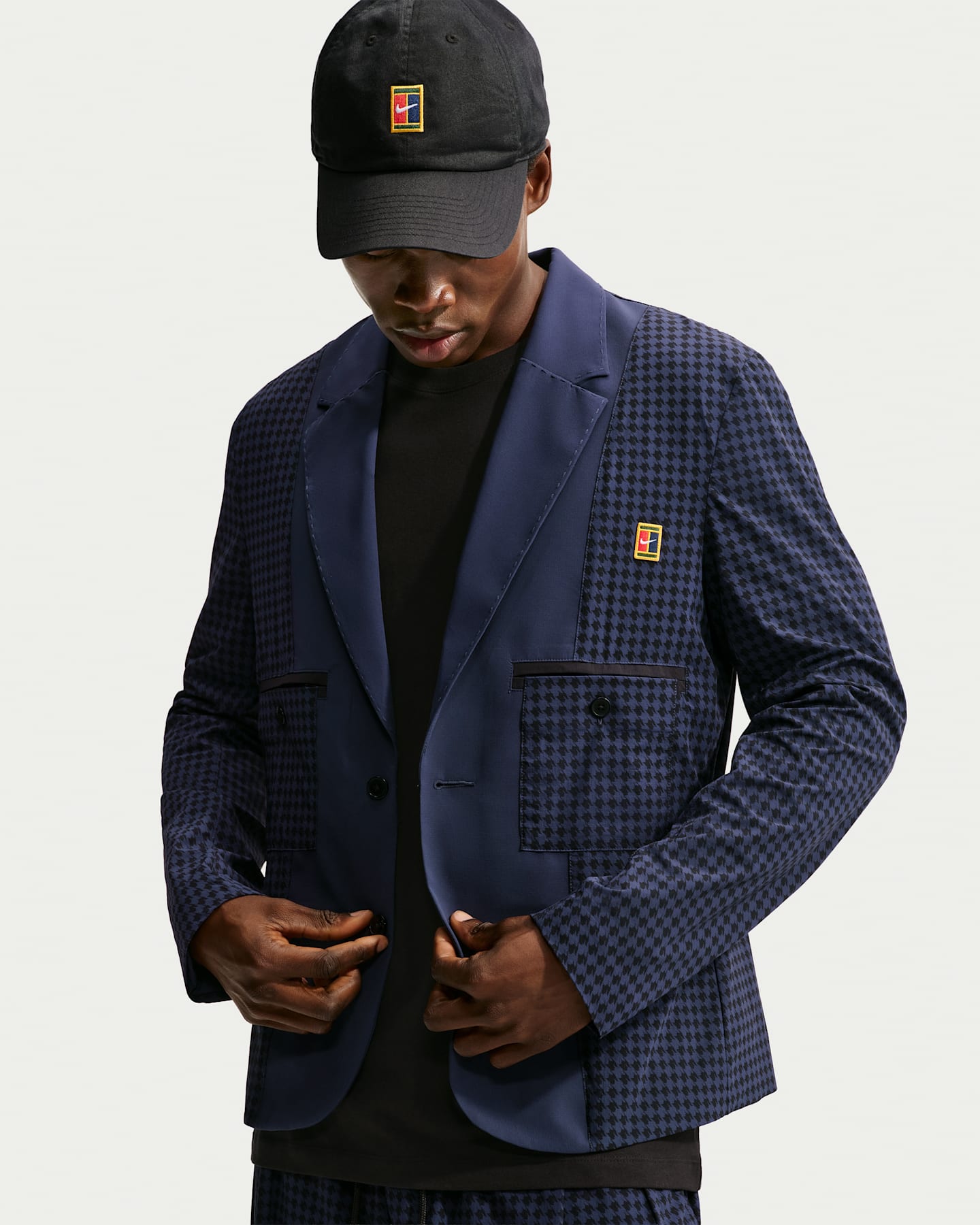 Мужской пиджак Nike Club Rules Helios Blazer, цвет: Обсидиановый / Чёрный — фото 7