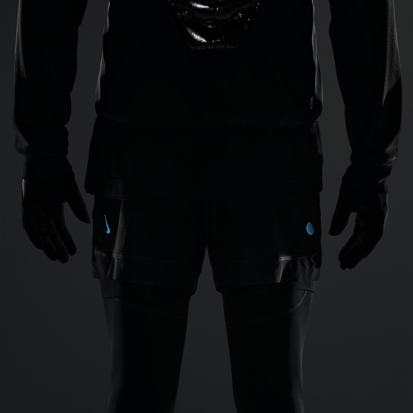 Мужские шорты NikeLab Running 5" 2-in-1 Shorts, цвет: Чёрный — фото 7