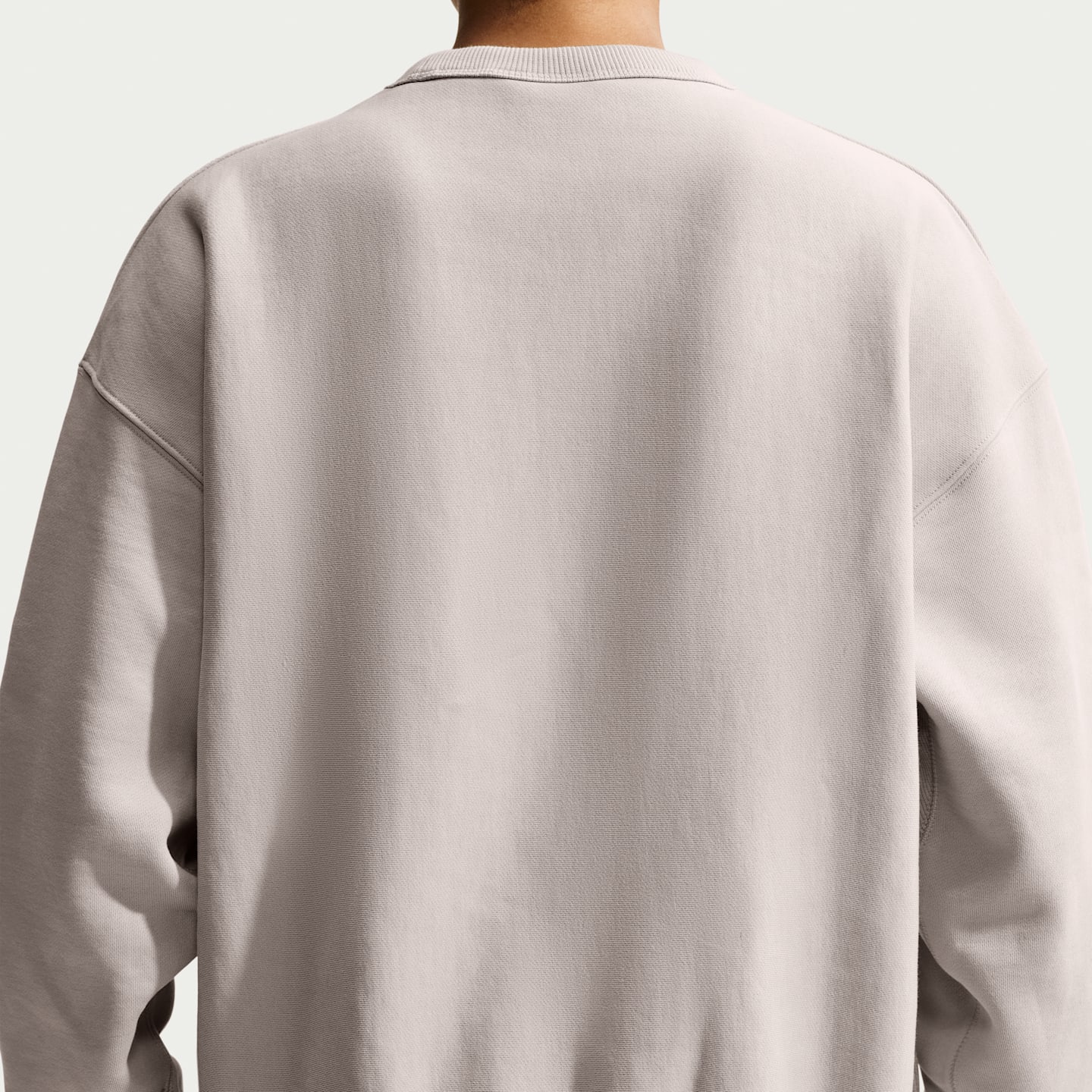 Женский плотный флисовый свитшот оверсайз Nike Studio Fleece, цвет: Кремовый / Молочный — фото 2
