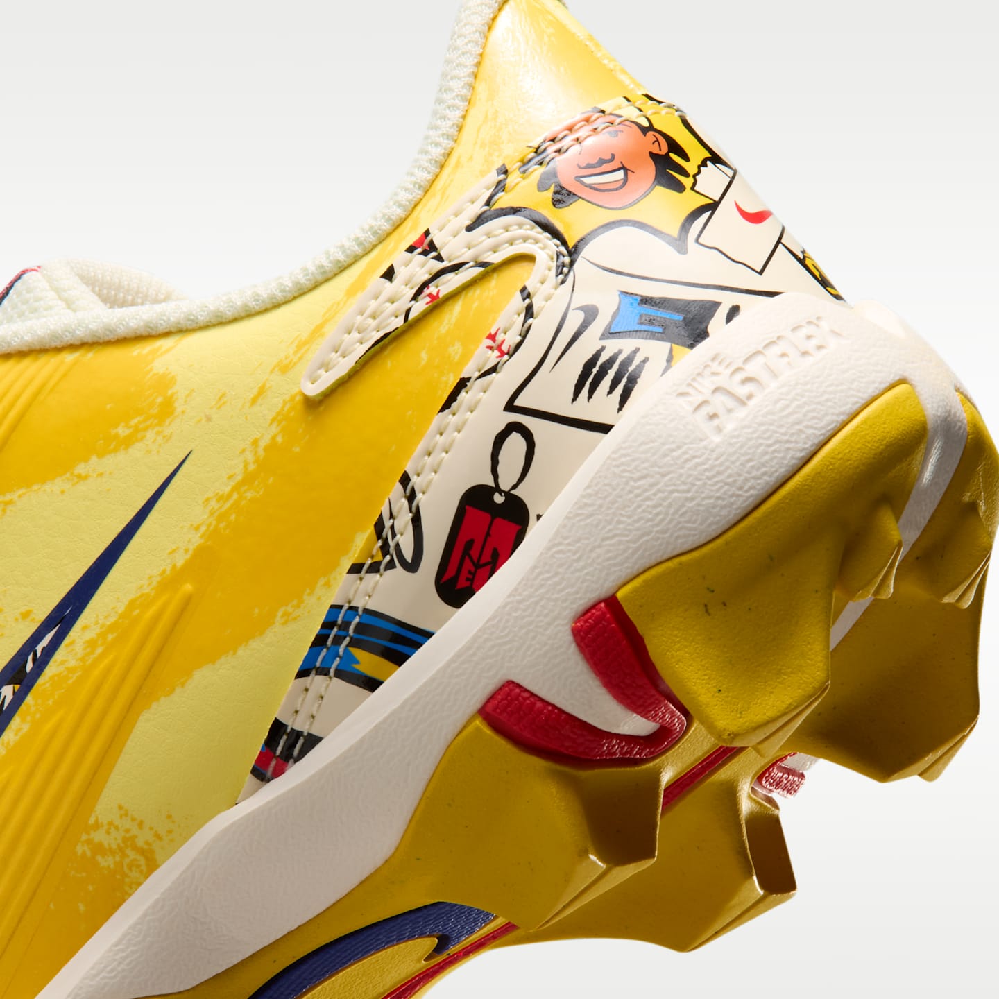 Детские бутсы Nike Diamond Standout "Ronald Acuña Jr." Baseball, цвет: Оранжевый / Кокосовое молоко — фото 9