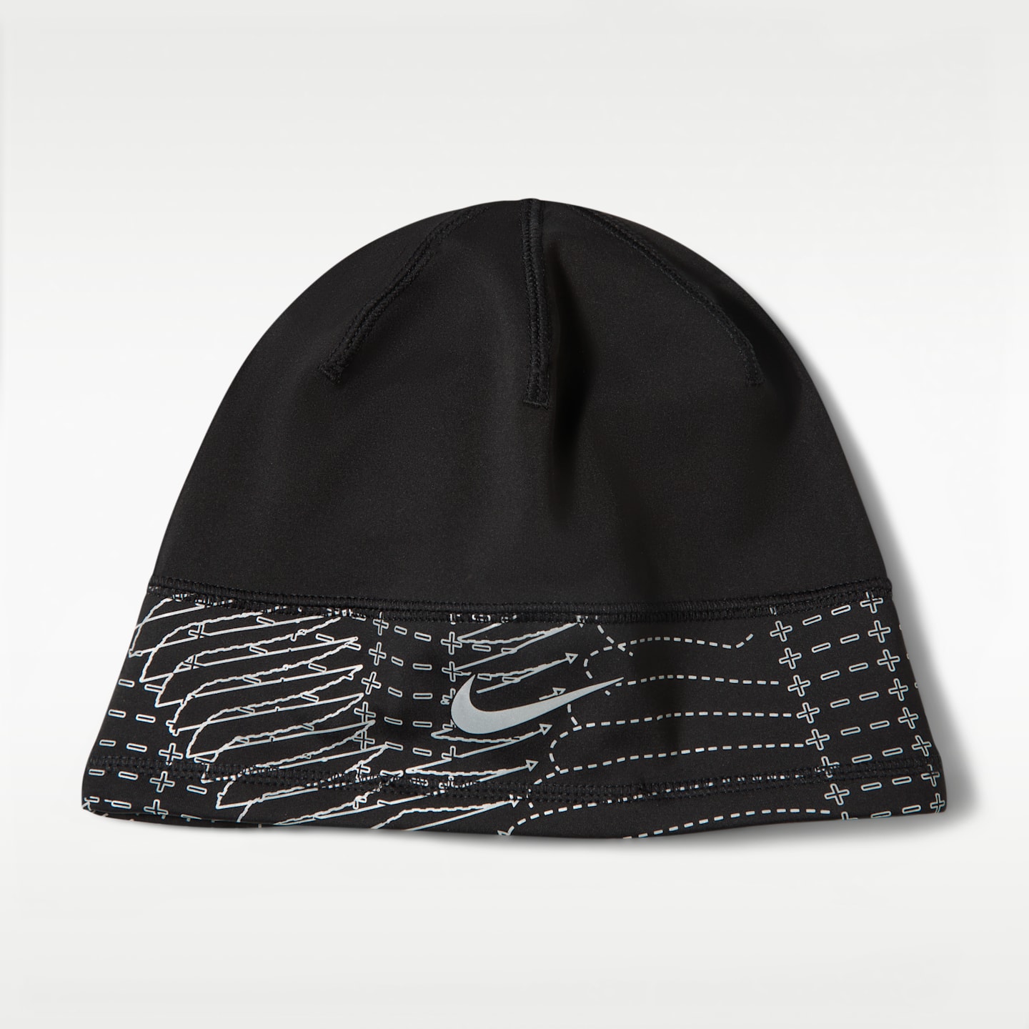 Беговая шапка-бини Nike Terra Dri-FIT без отворота, цвет: Чёрный — фото 5