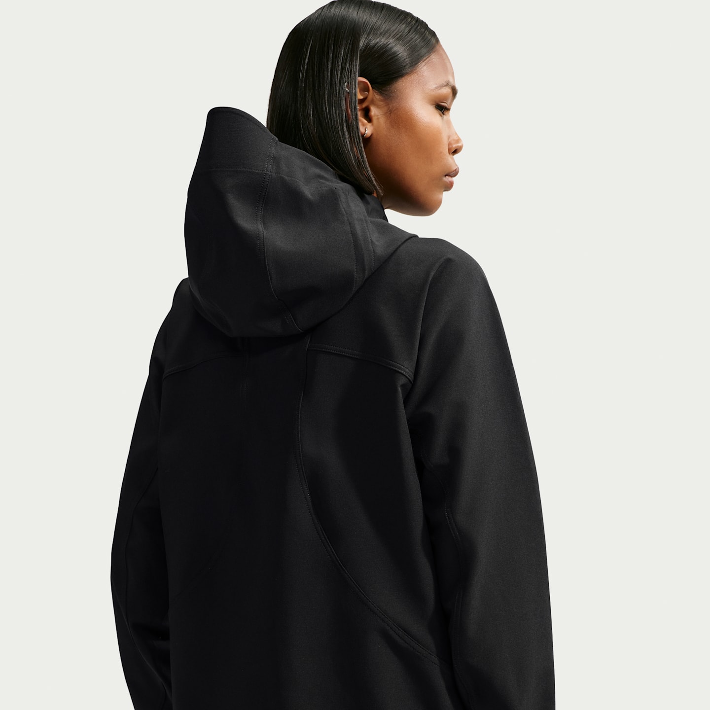 Женская куртка для походов Nike ACG Cloud Trekker на молнии, цвет: Чёрный / Снежный белый — фото 2