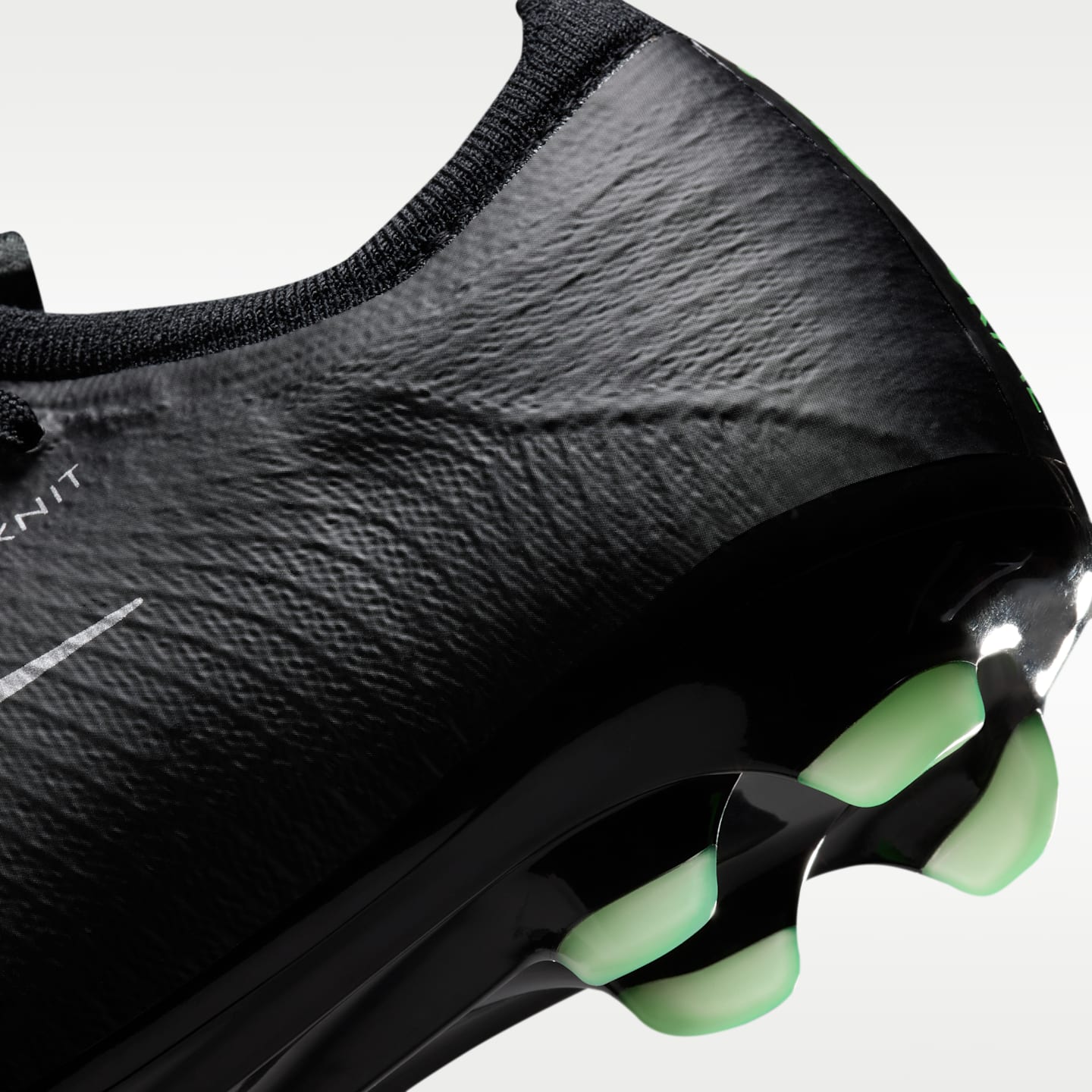 Детские бутсы Nike Jr. Mercurial Vapor 17 Pro Firm-Ground Low-Top Soccer Cleats, цвет: Чёрный / Зелёный — фото 9