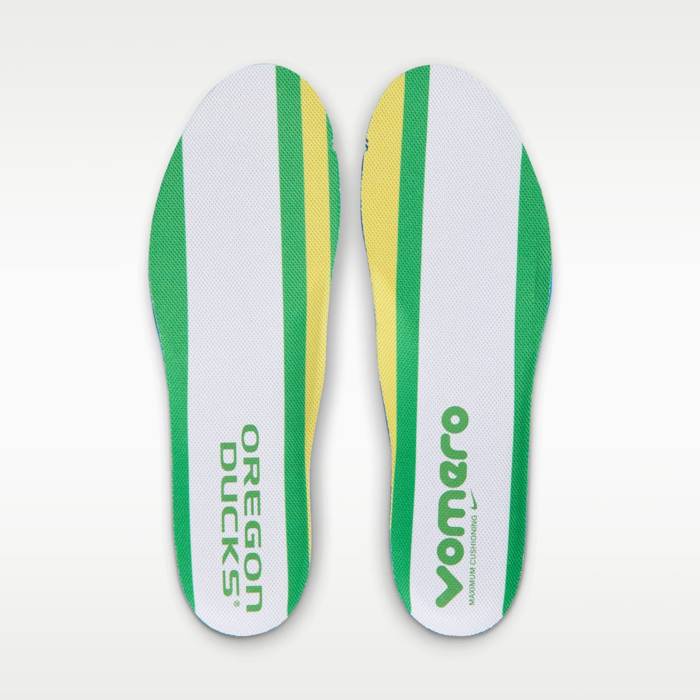 Мужские кроссовки Nike College Vomero 18 (Oregon) Road Running, цвет: Зелёный / Белый — фото 10