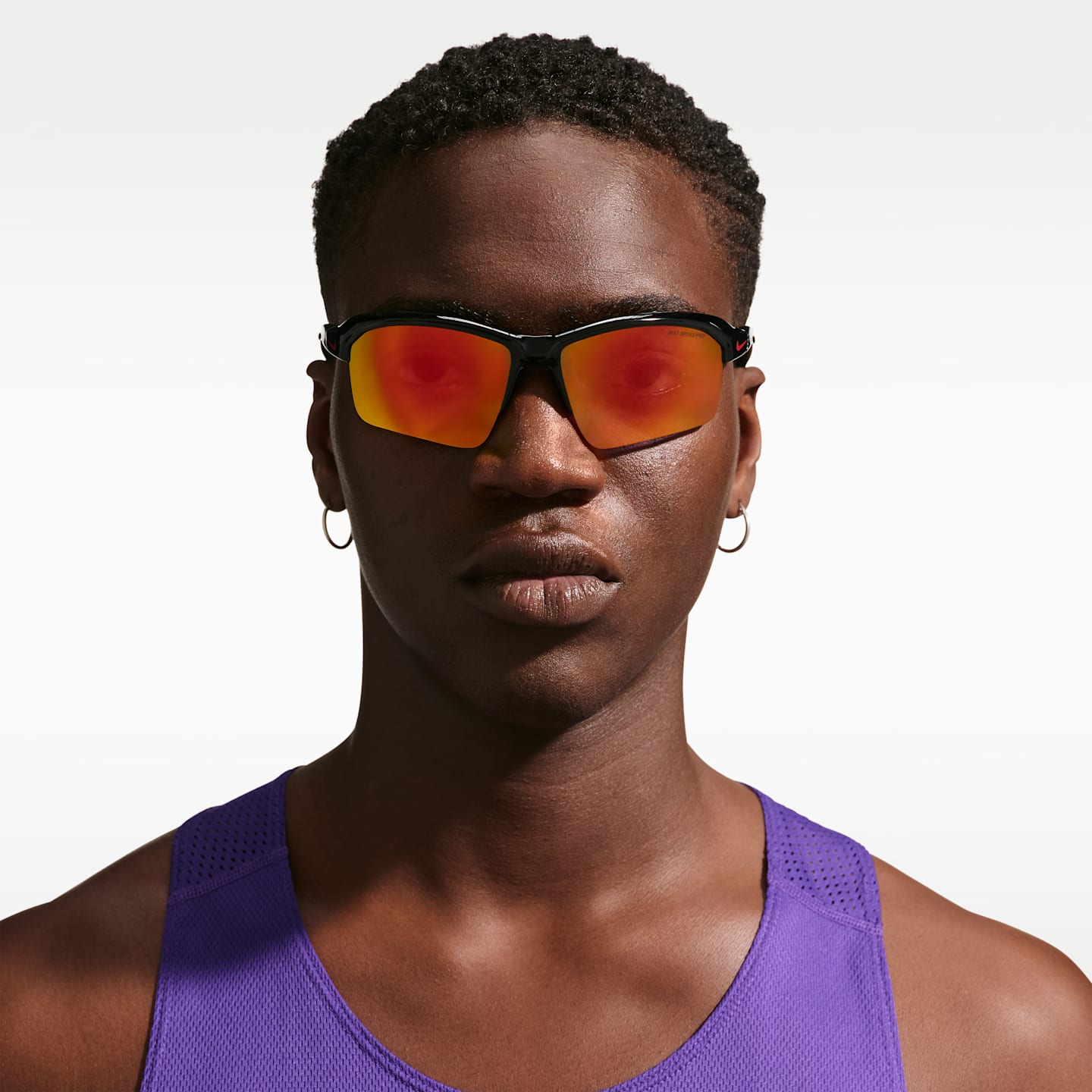 Мужские очки Nike Skylon Rise Team Road Tint, цвет: Чёрный / Красный