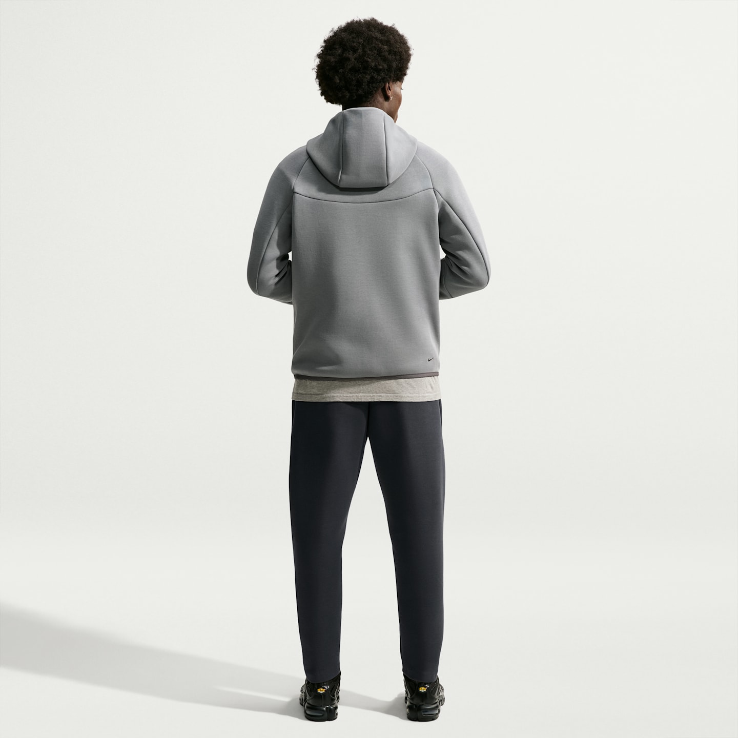 Мужские флисовые брюки Nike Tech свободного кроя, цвет: Антрацитовый / Чёрный — фото 5