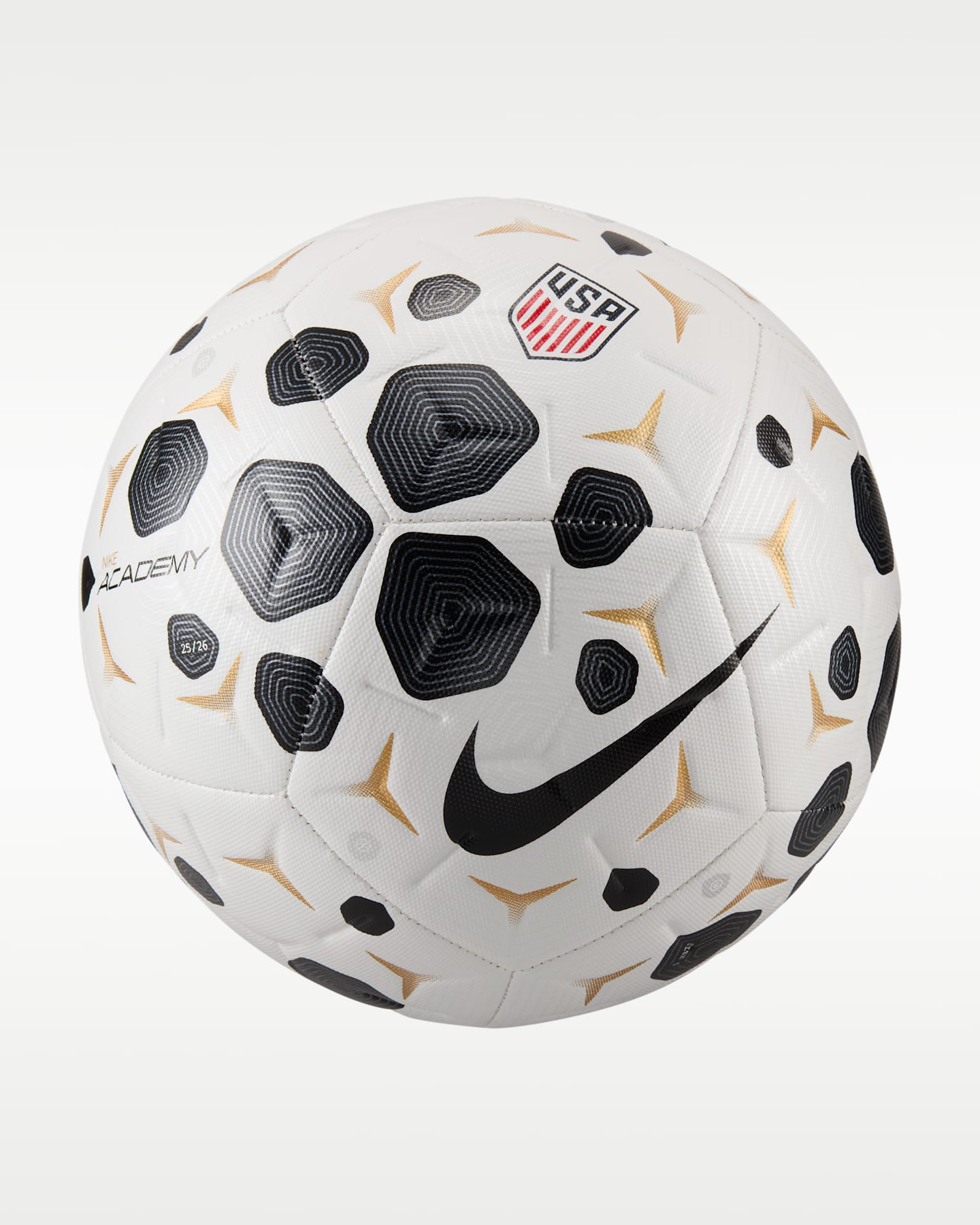 Мяч Ussf Academy Nike Soccer Ball, цвет: Белый / Чёрный — фото 3