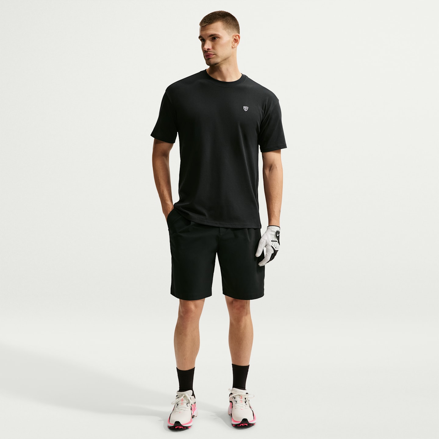 Мужская футболка для гольфа Nike Dri-FIT свободного кроя, цвет: Чёрный — фото 4