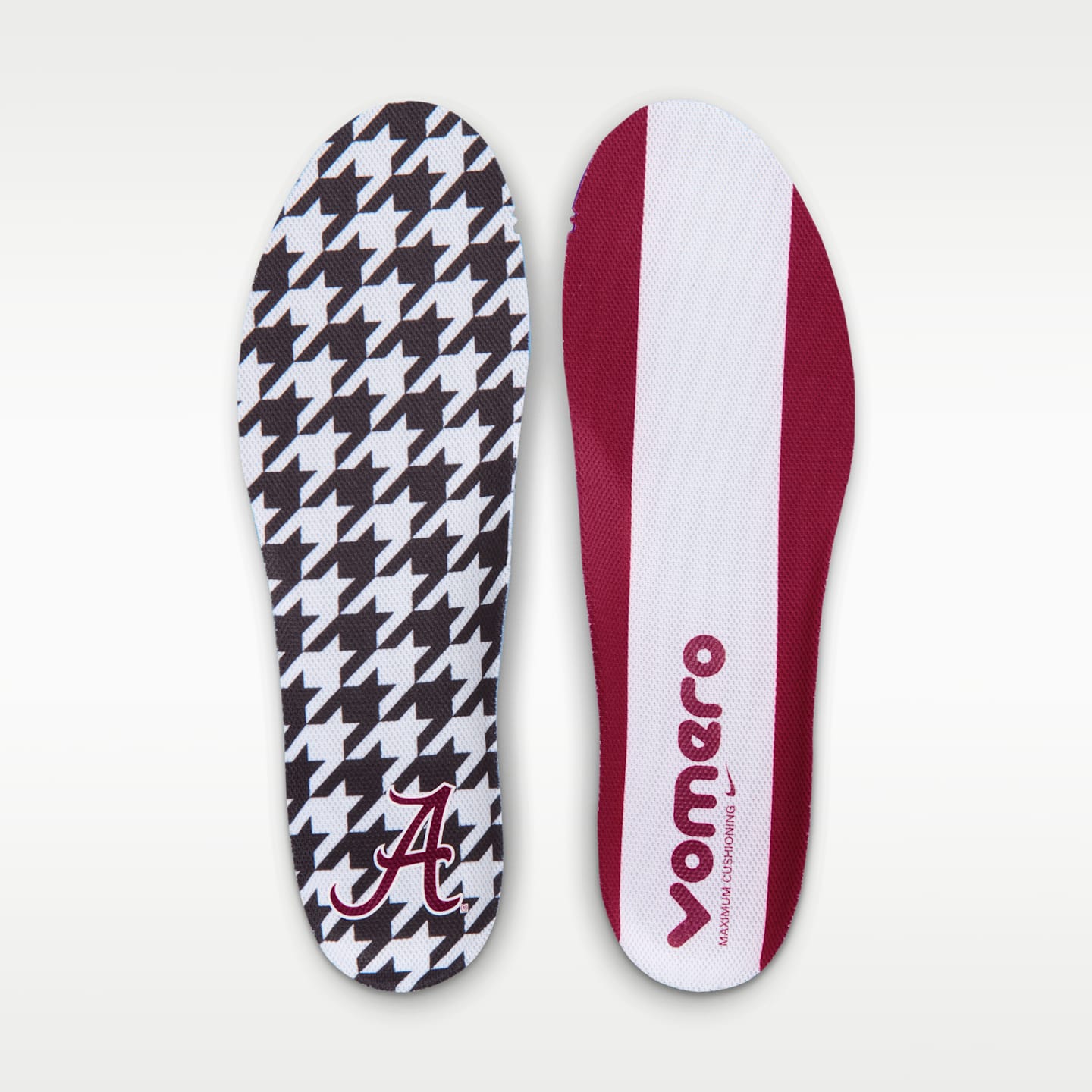 Мужские кроссовки Nike College Vomero 18 (Alabama) Road Running, цвет: Малиновый / Чёрный — фото 10