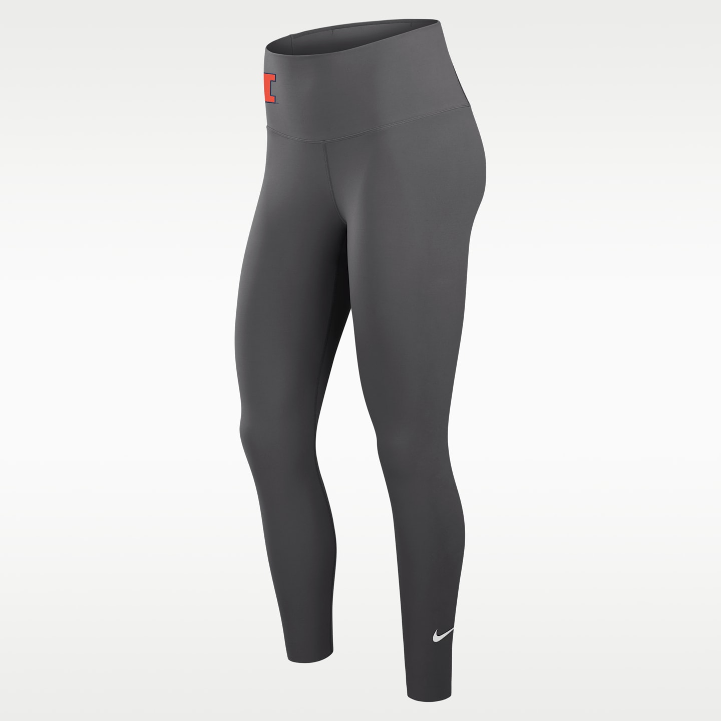 Женские леггинсы Nike One Illinois Dri-FIT с высокой посадкой, цвет: Средний пепельный
