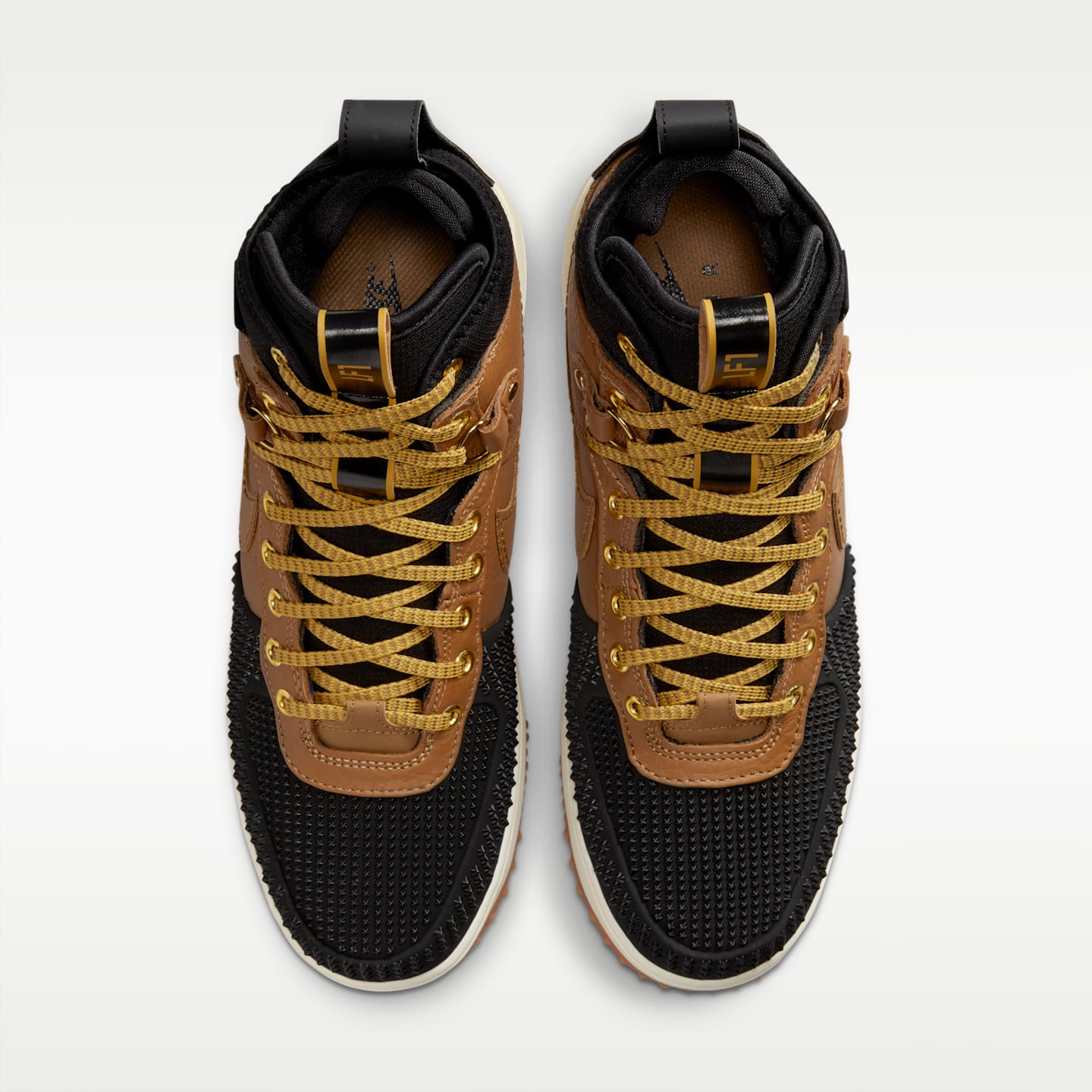Мужские кроссовки Nike Lunar Force 1 Winterized Duckboot, цвет: Коричневый / Чёрный — фото 4