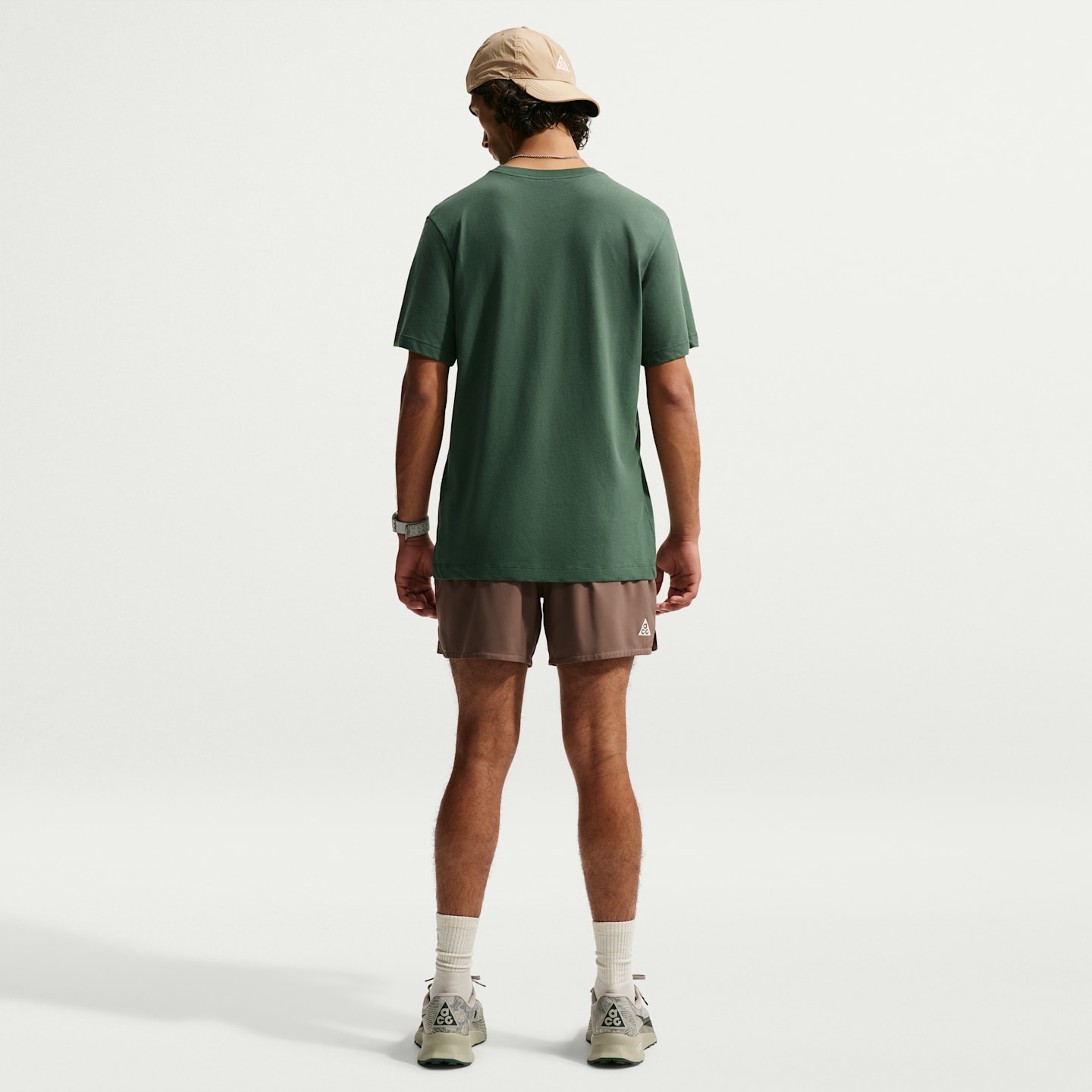 Мужская футболка Nike Dri-FIT Trail Running, цвет: Fir — фото 5