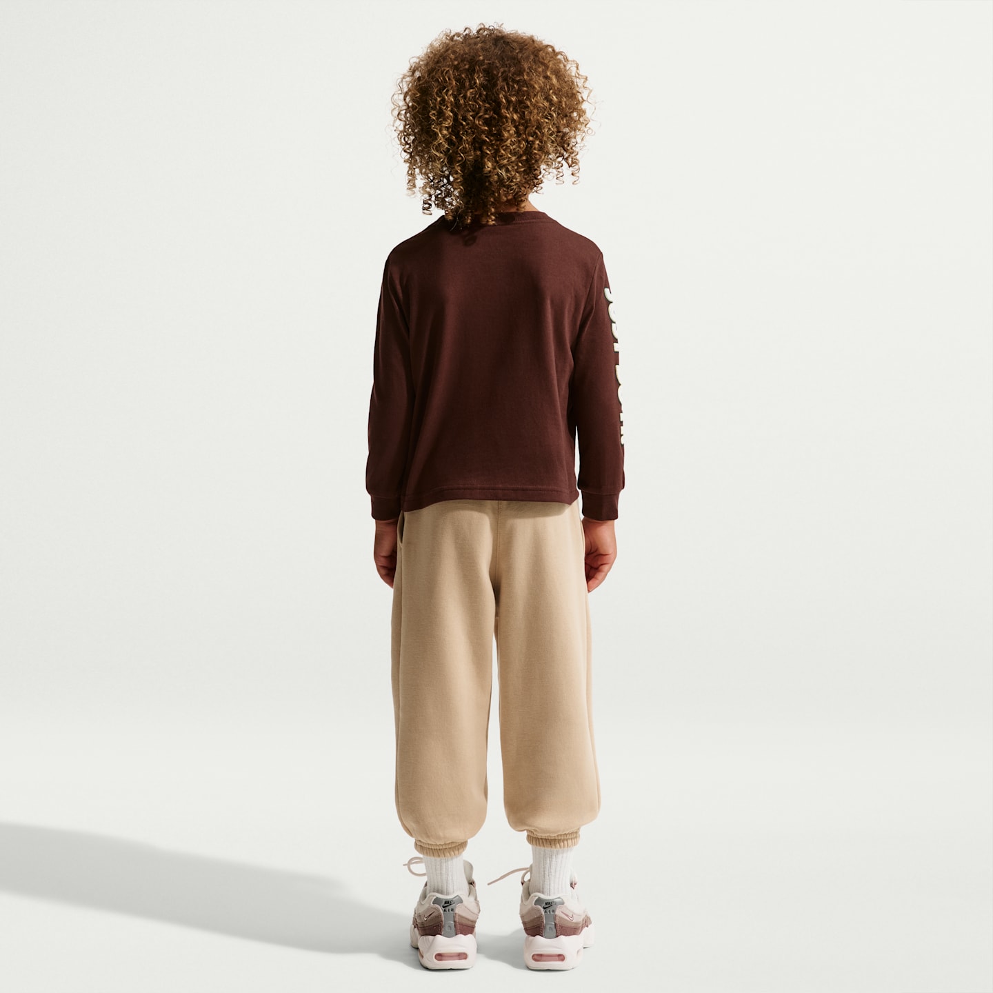 Детская футболка Nike Sportswear Frosted Futura с длинным рукавом для малышей, цвет: Mystic Dates — фото 5