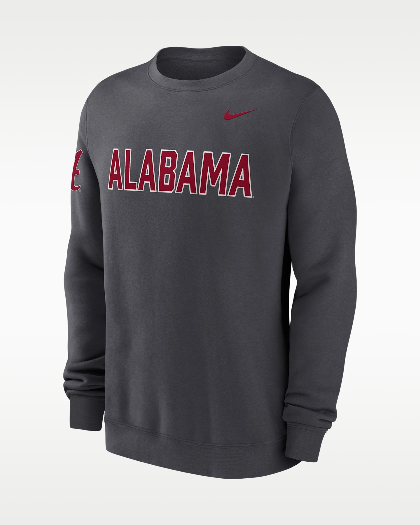Мужской свитшот Nike Alabama Sideline Club College, цвет: Антрацитовый — фото 3
