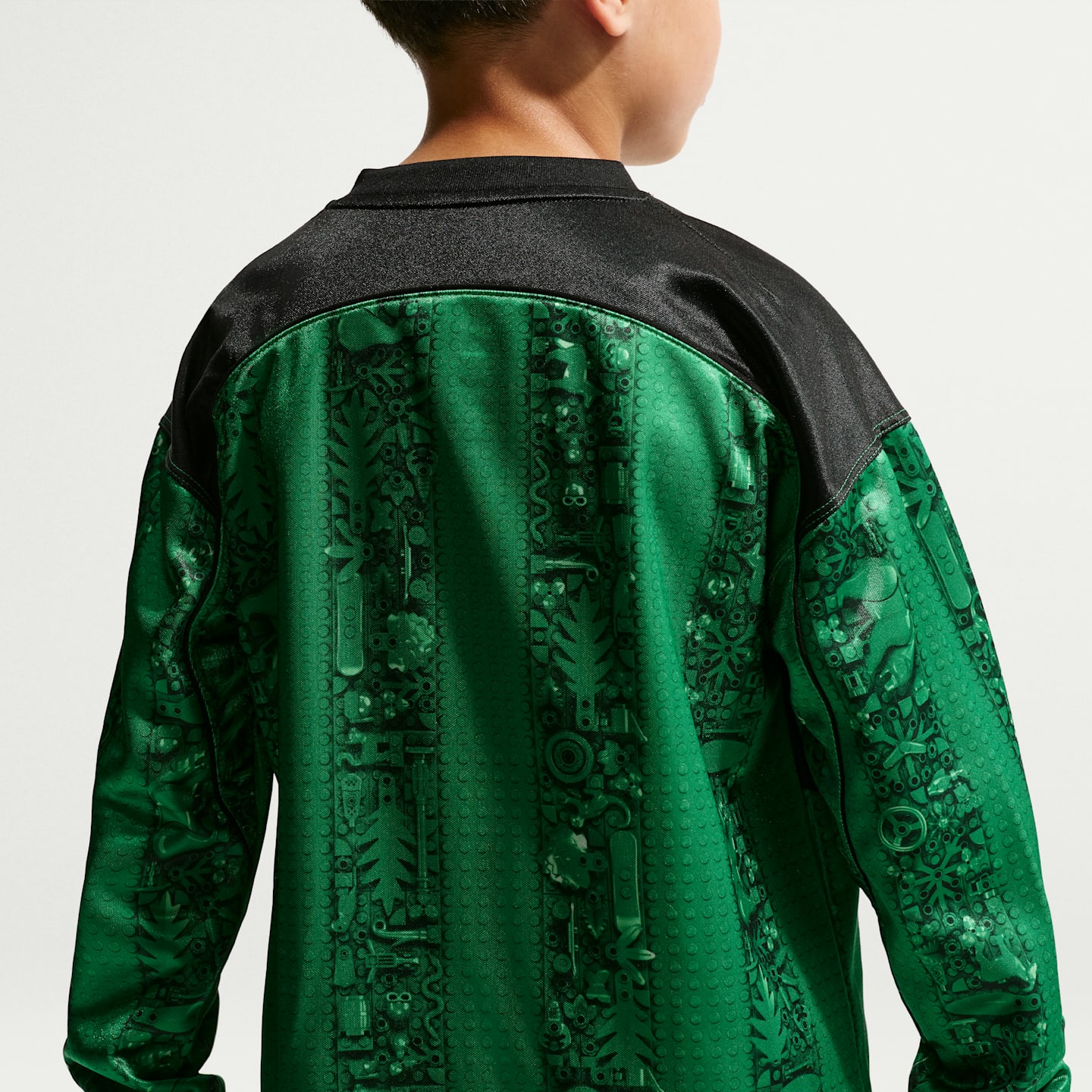 Детский топ Nike x LEGO® Collection Goalkeeper Jersey, цвет: Чёрный — фото 5