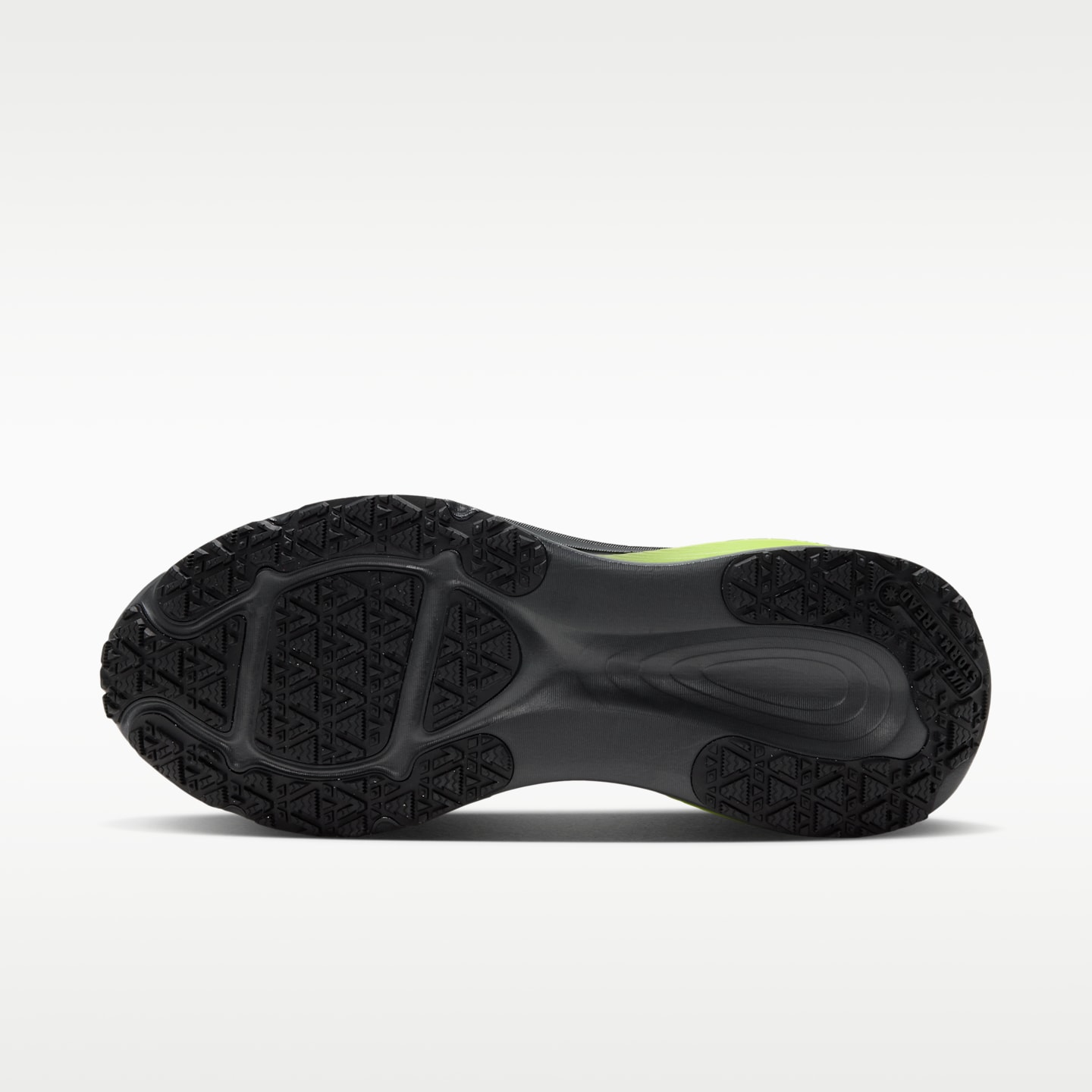 Мужские кроссовки Nike Vomero 18 GORE-TEX Waterproof Road Running Shoes with Reflective Accents, цвет: Антрацитовый / Лимонный — фото 2