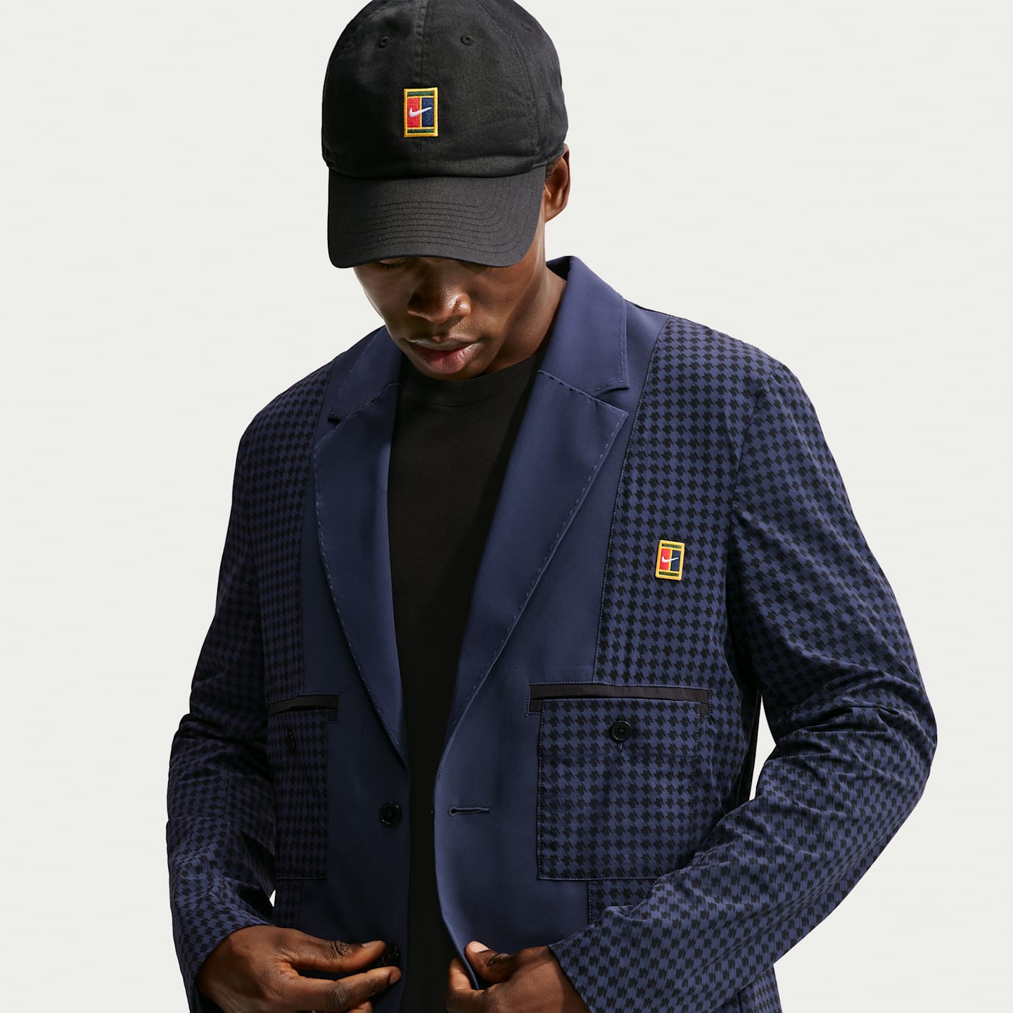 Мужской пиджак Nike Club Rules Helios Blazer, цвет: Обсидиановый / Чёрный — фото 1