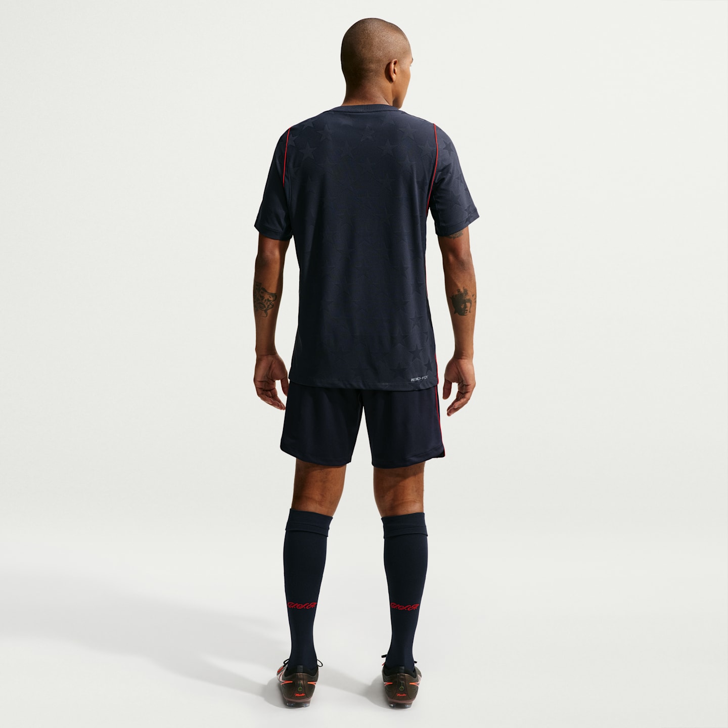 Мужской топ Nike Usmnt 2026 Match Away Aero-FIT Soccer Jersey, цвет: Обсидиановый / Красный — фото 5