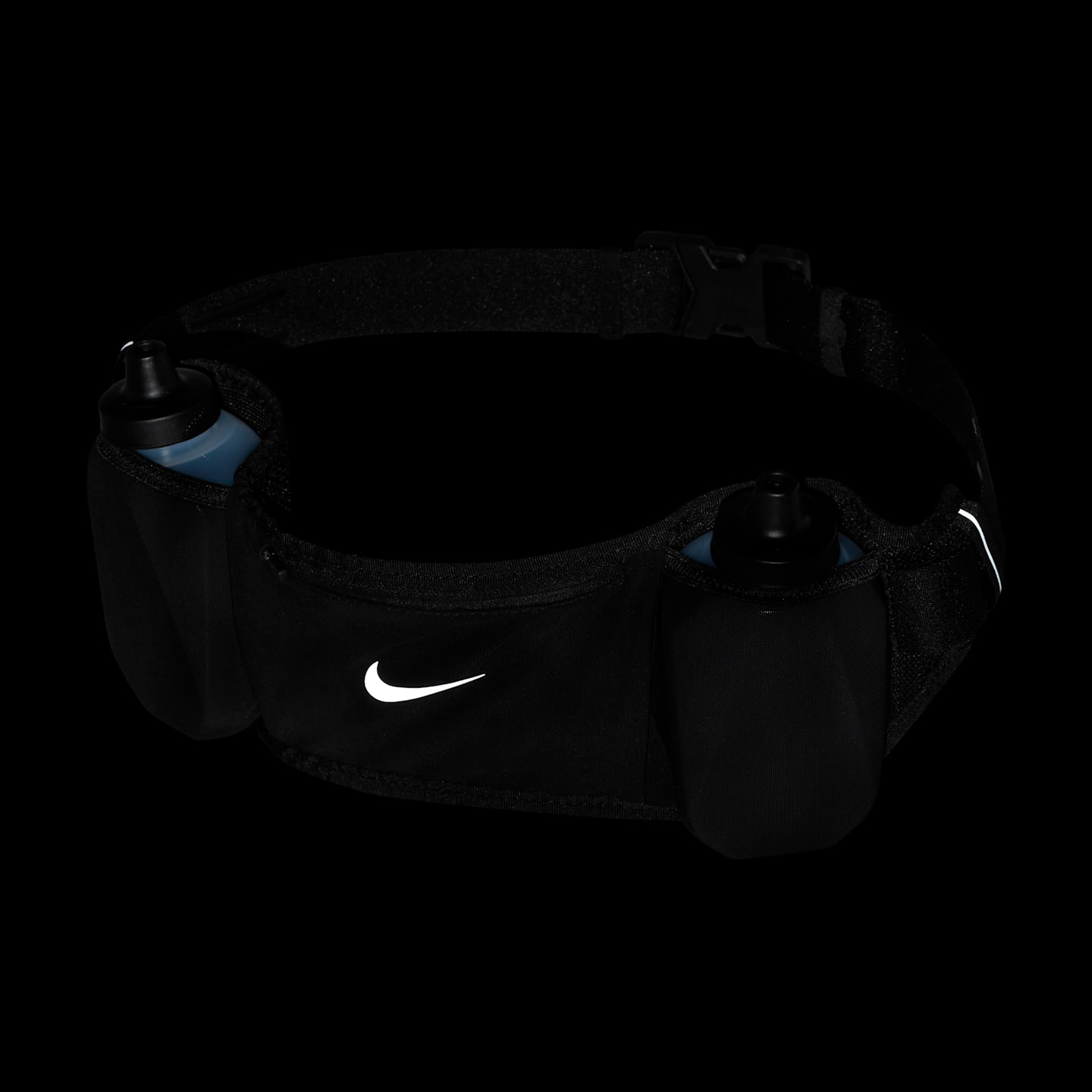Беговой гидратационный пояс Nike Flex Stride Double, 24 oz, цвет: Чёрный — фото 2
