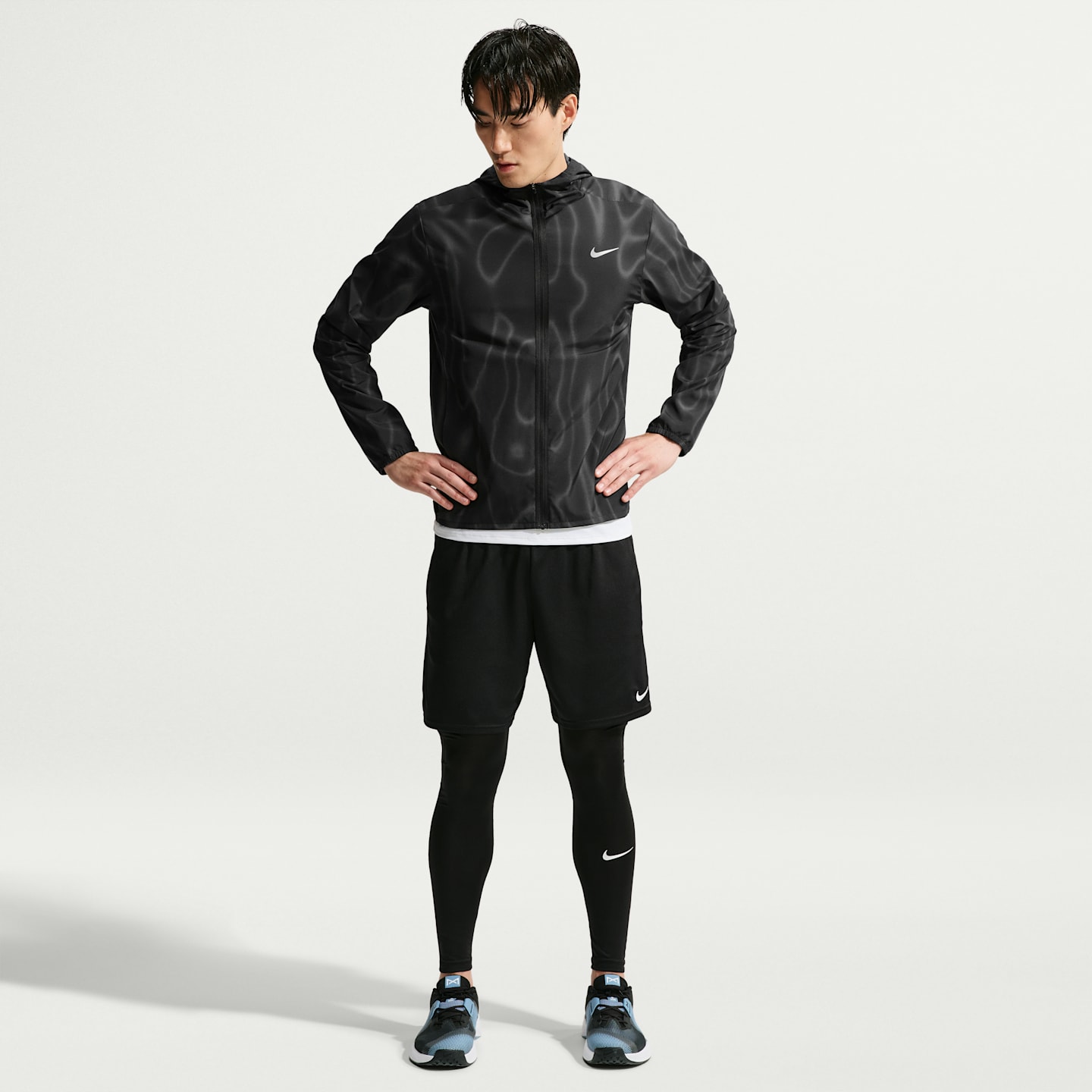 Мужская куртка Nike Form Dri-FIT Versatile Hooded, цвет: Чёрный — фото 4