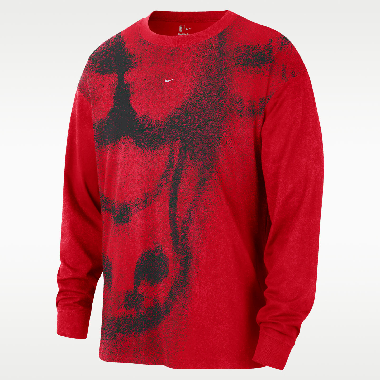 Мужская футболка Nike Chicago Bulls Essential Anthem Long-Sleeve Basketball, цвет: Красный — фото 1