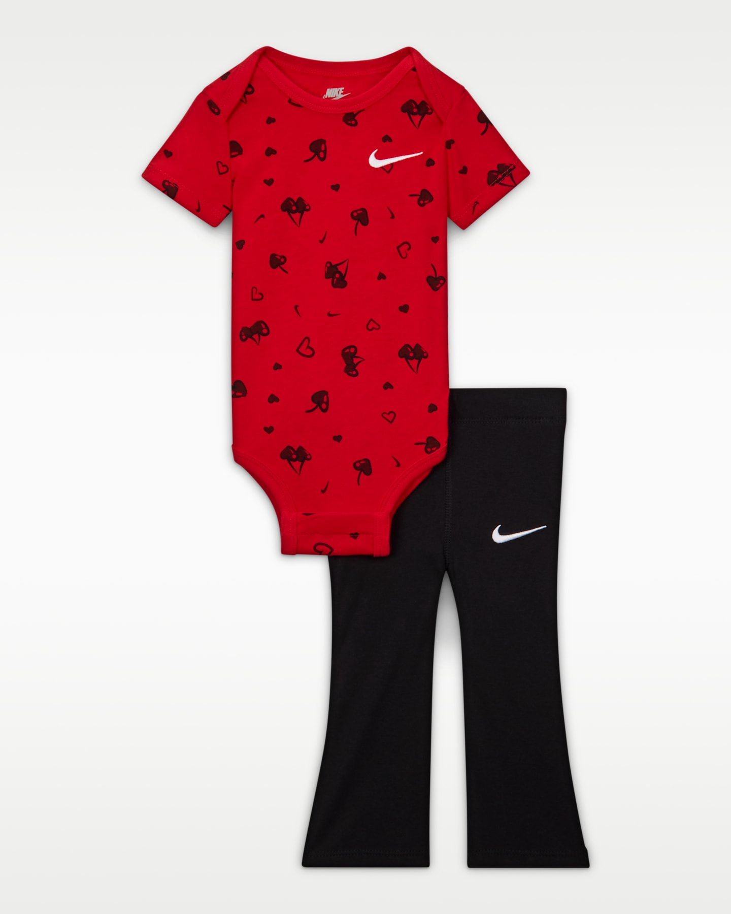 Комплект для малышей Nike: боди и леггинсы, цвет: Чёрный — фото 4