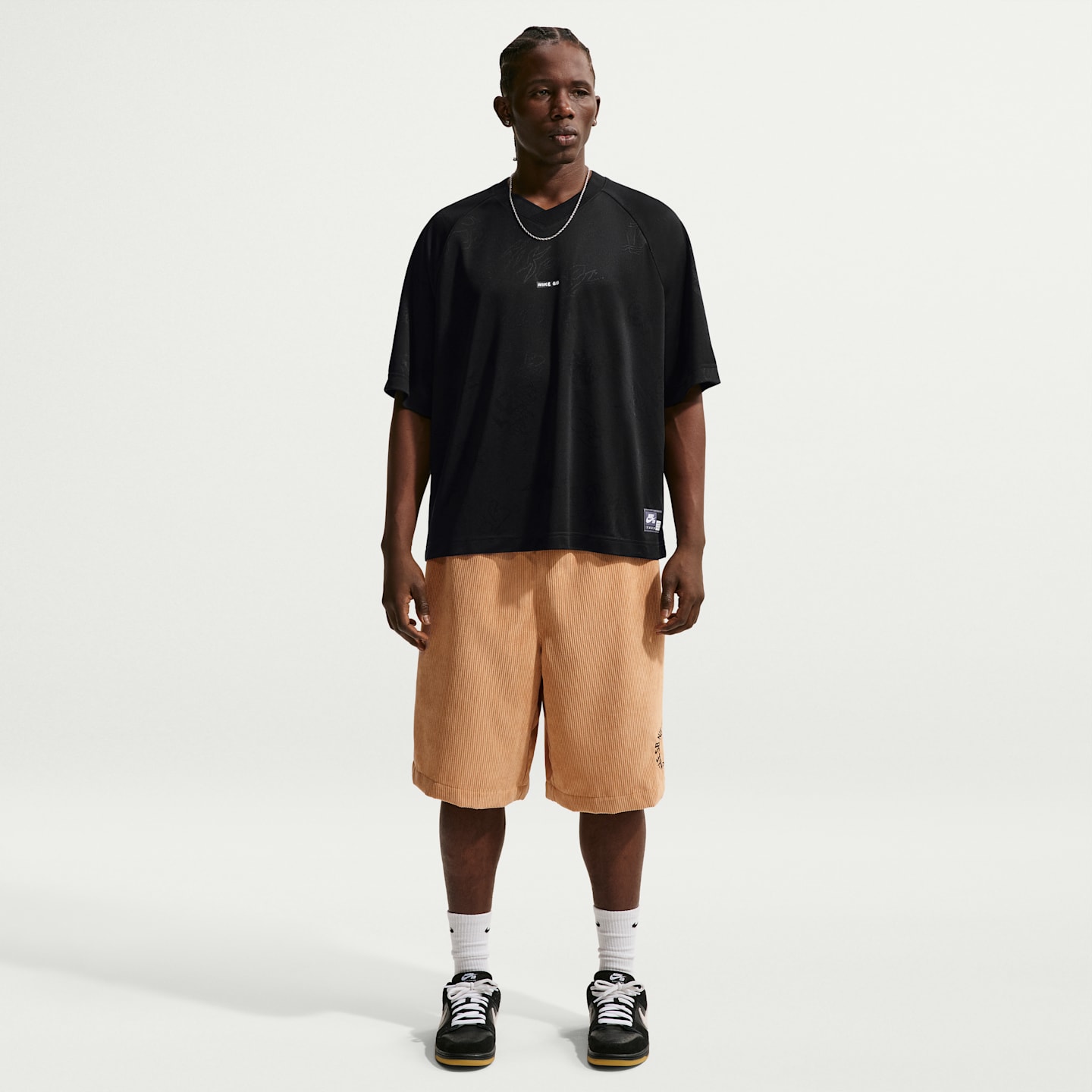 Женский топ Nike SB Jacquard Skate Jersey Top, цвет: Чёрный — фото 4