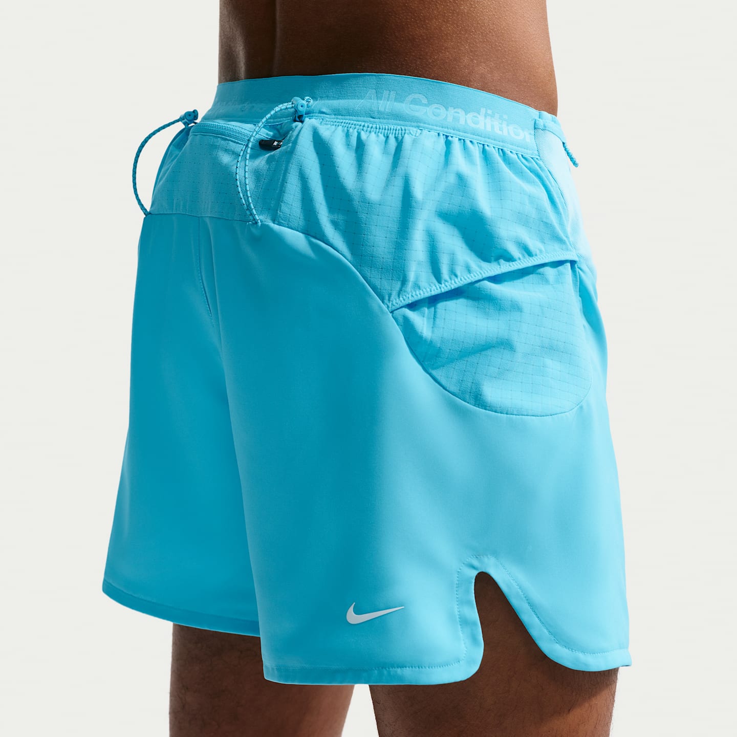 Мужские шорты Nike ACG Second Sunrise Dri-FIT ADV 5" со вшитыми плавками, цвет: Синий / Снежный белый — фото 3